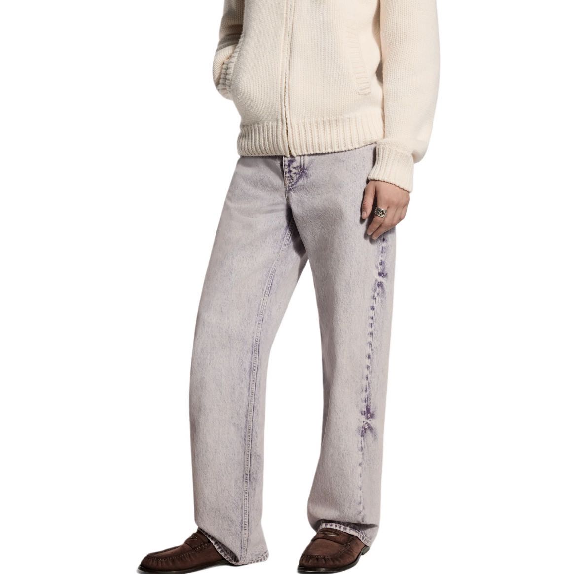 Louis washed loose jeans