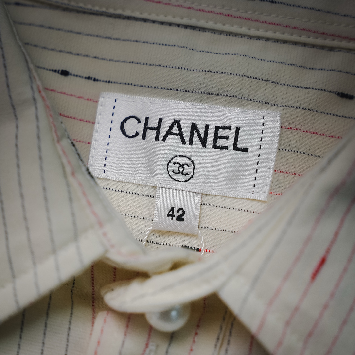 Chan sriped textured shirts