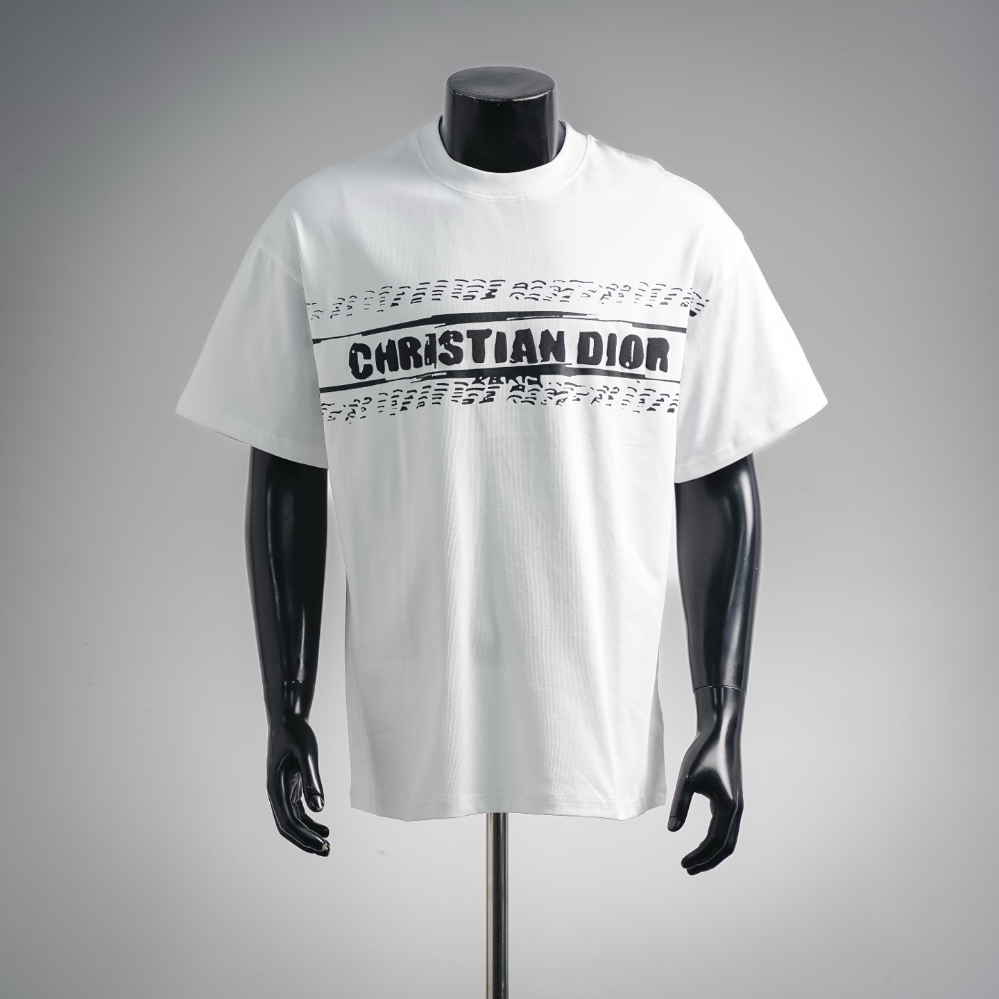 CD letter graffiti-print t-shirt