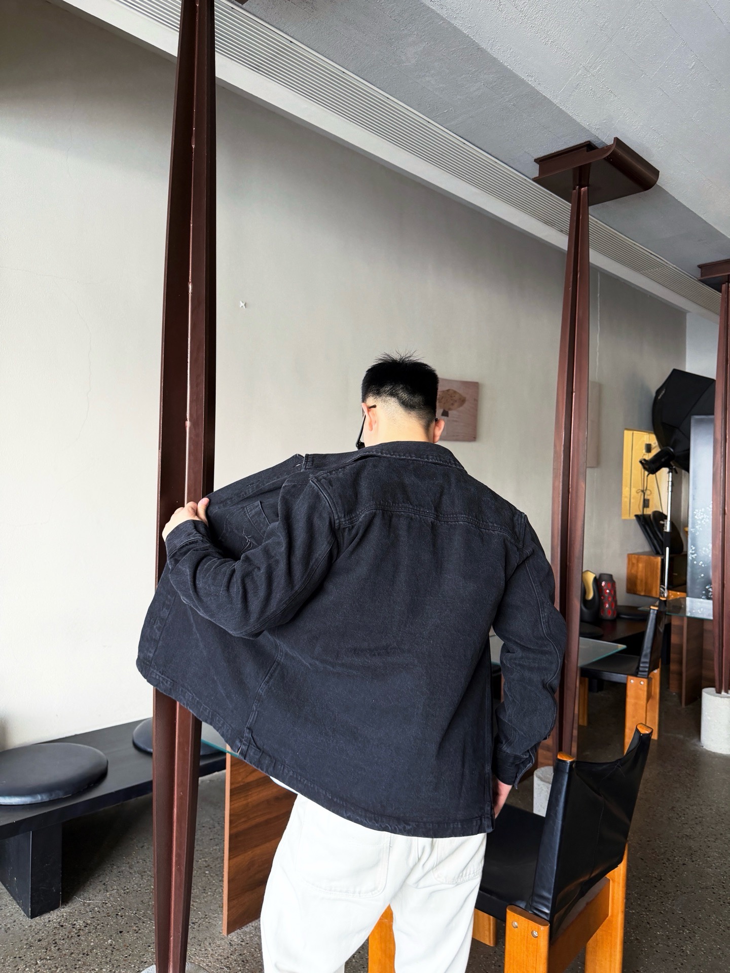 Saint washed denim jacket