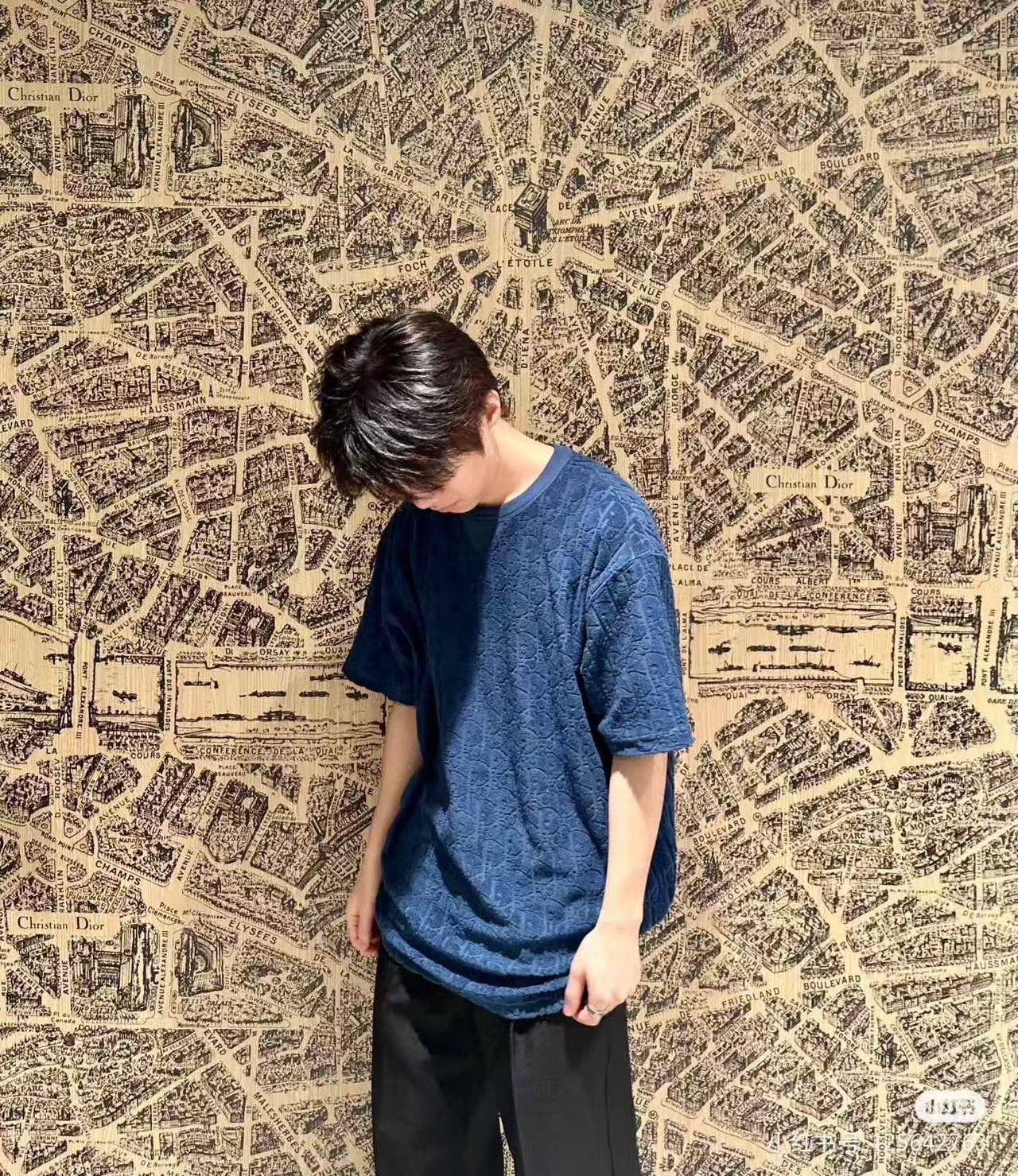 CD jacquard t-shirt