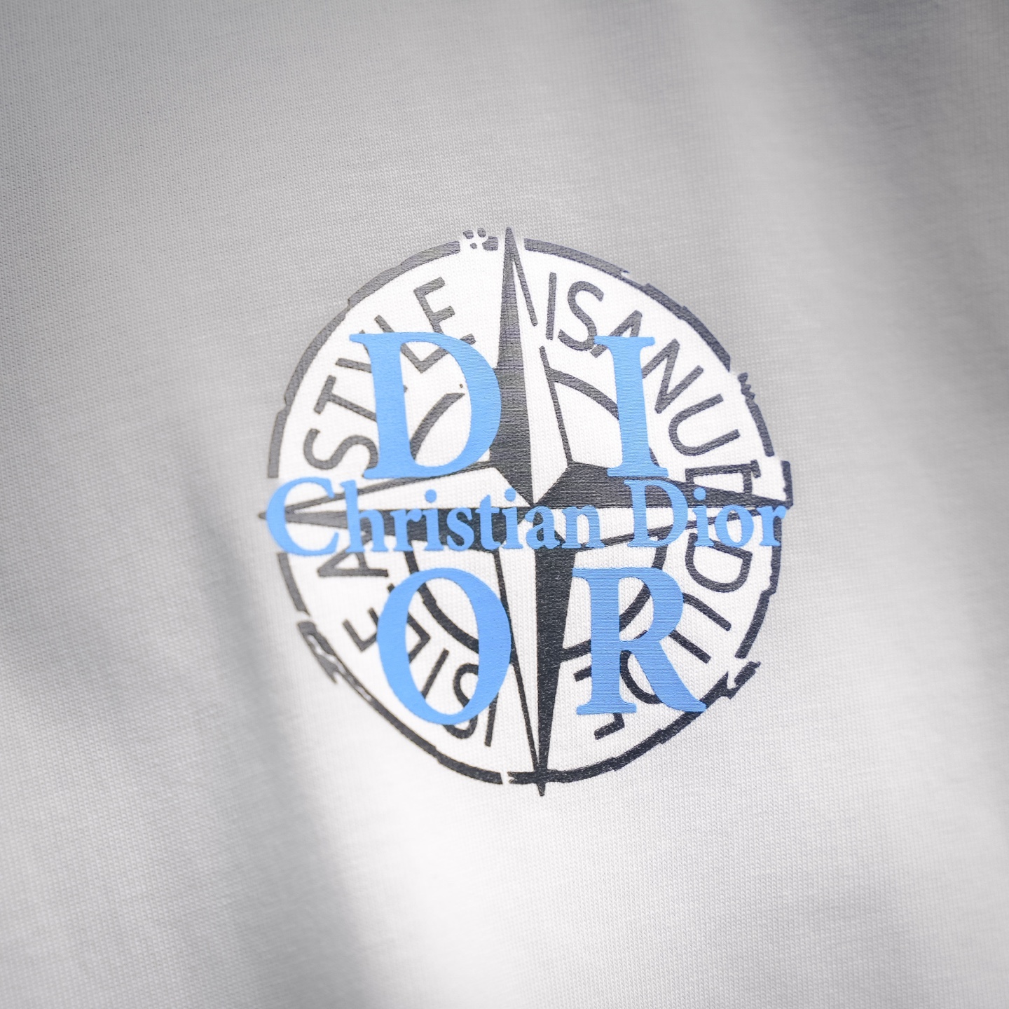 CD printed washed t-shirt