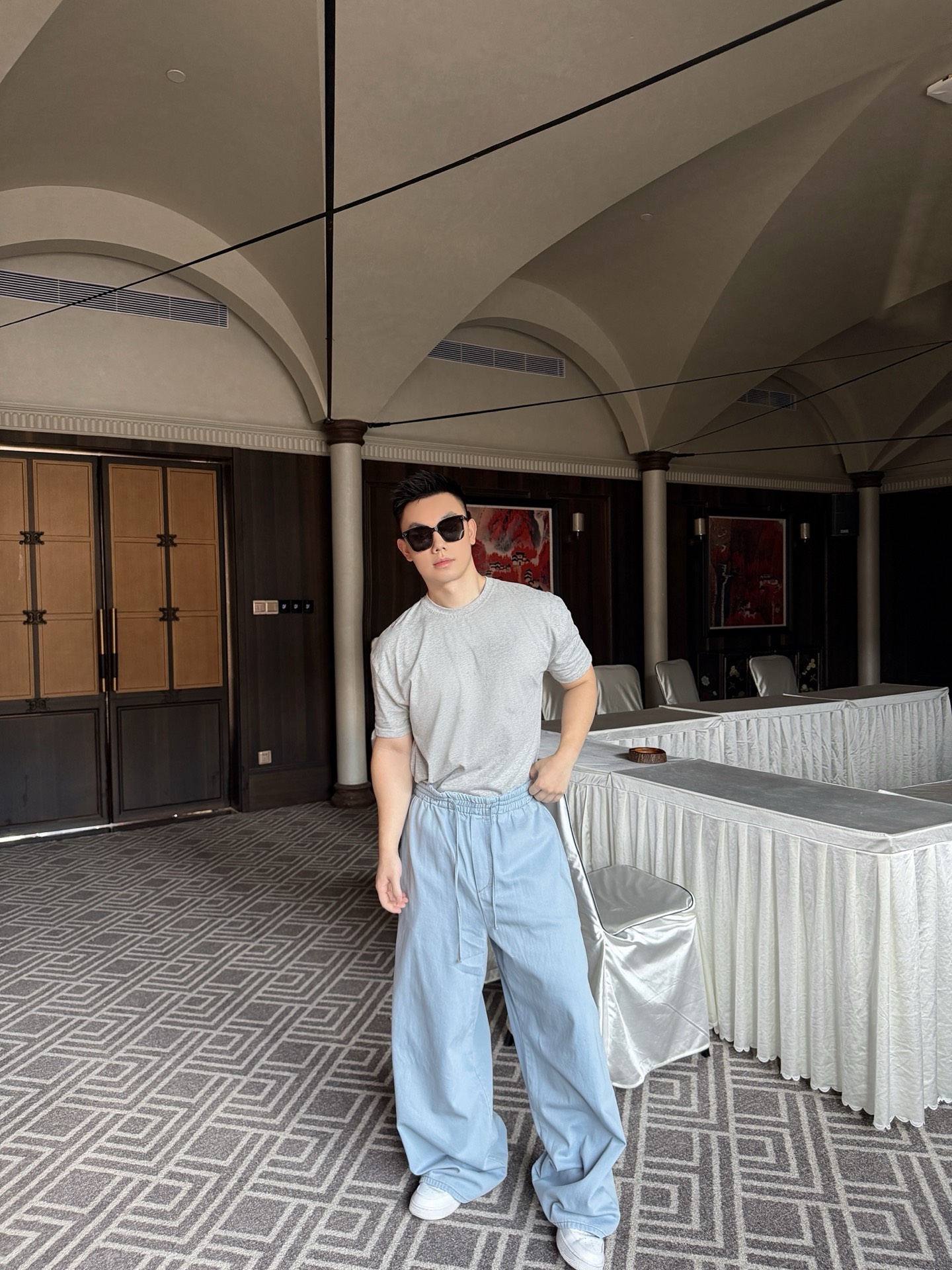 Loe embroidered pants