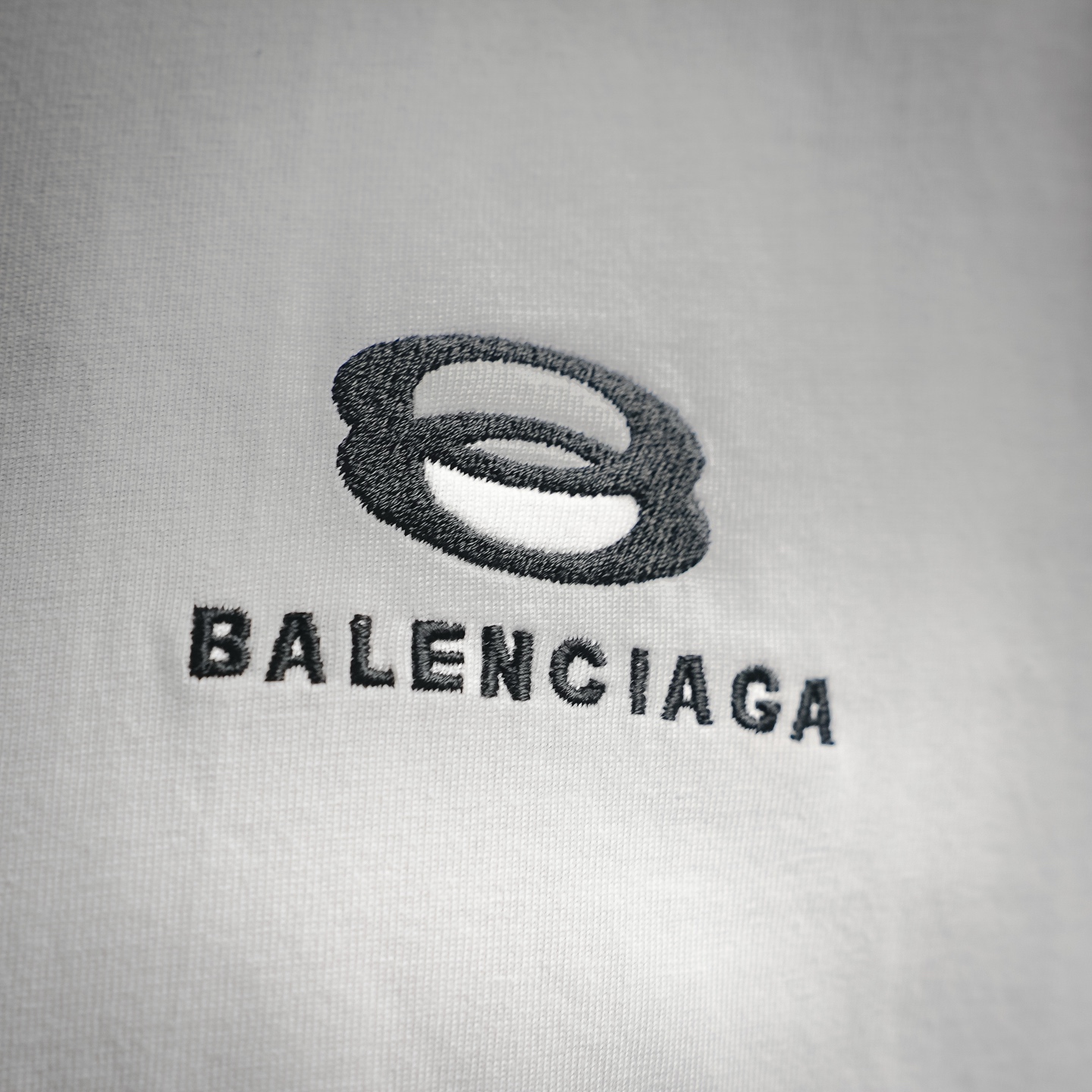 Balen embroidered striped t-shirt