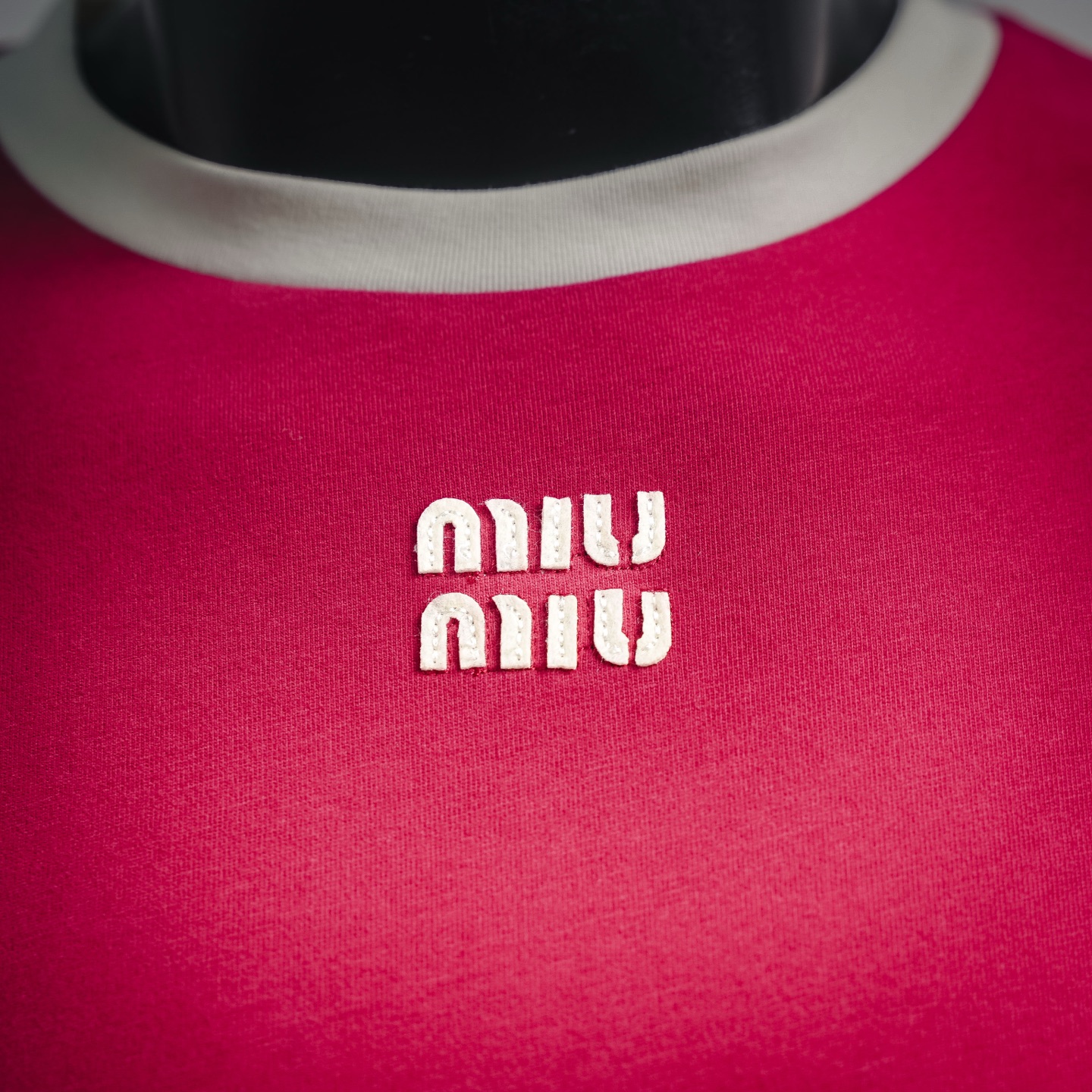 Miu splicing sweatshirt