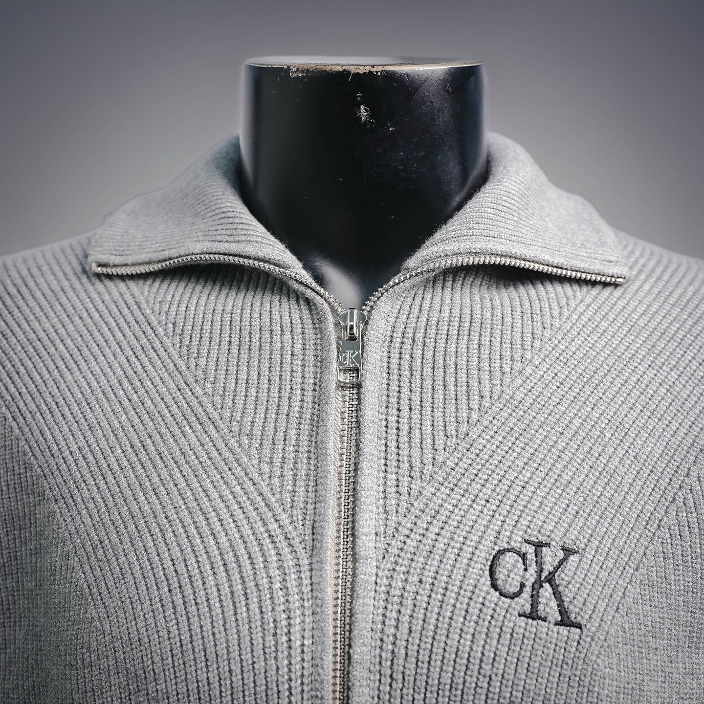 CK ribbed minimal jacket