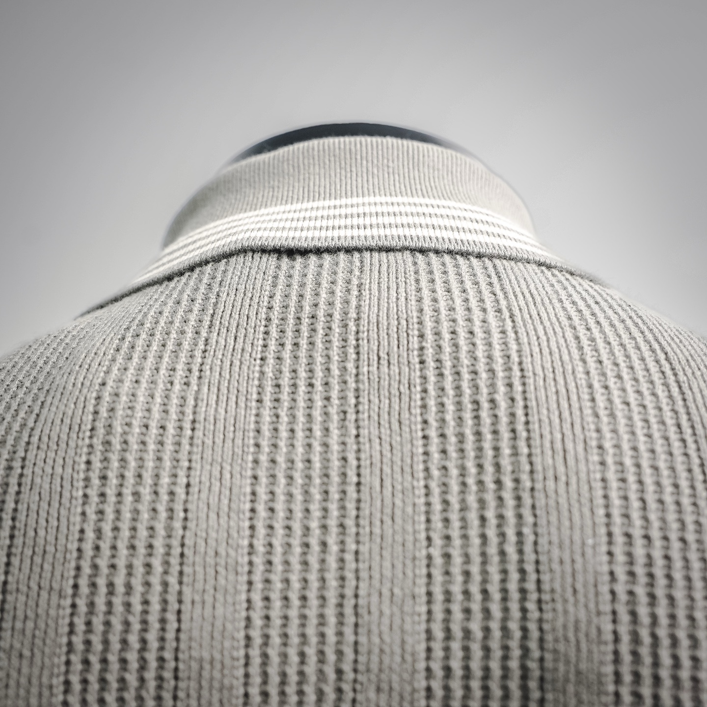Brunello striped collar Polo