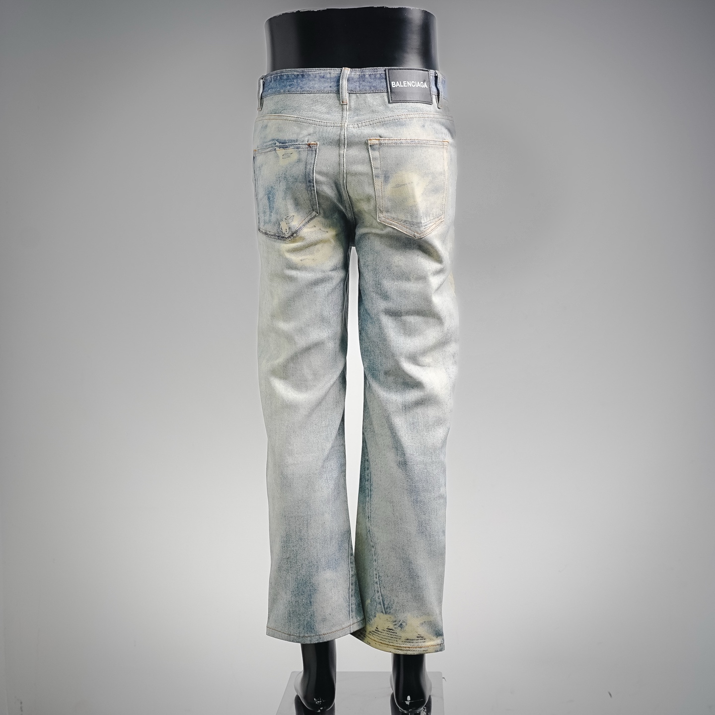 Balen bleached straight jeans