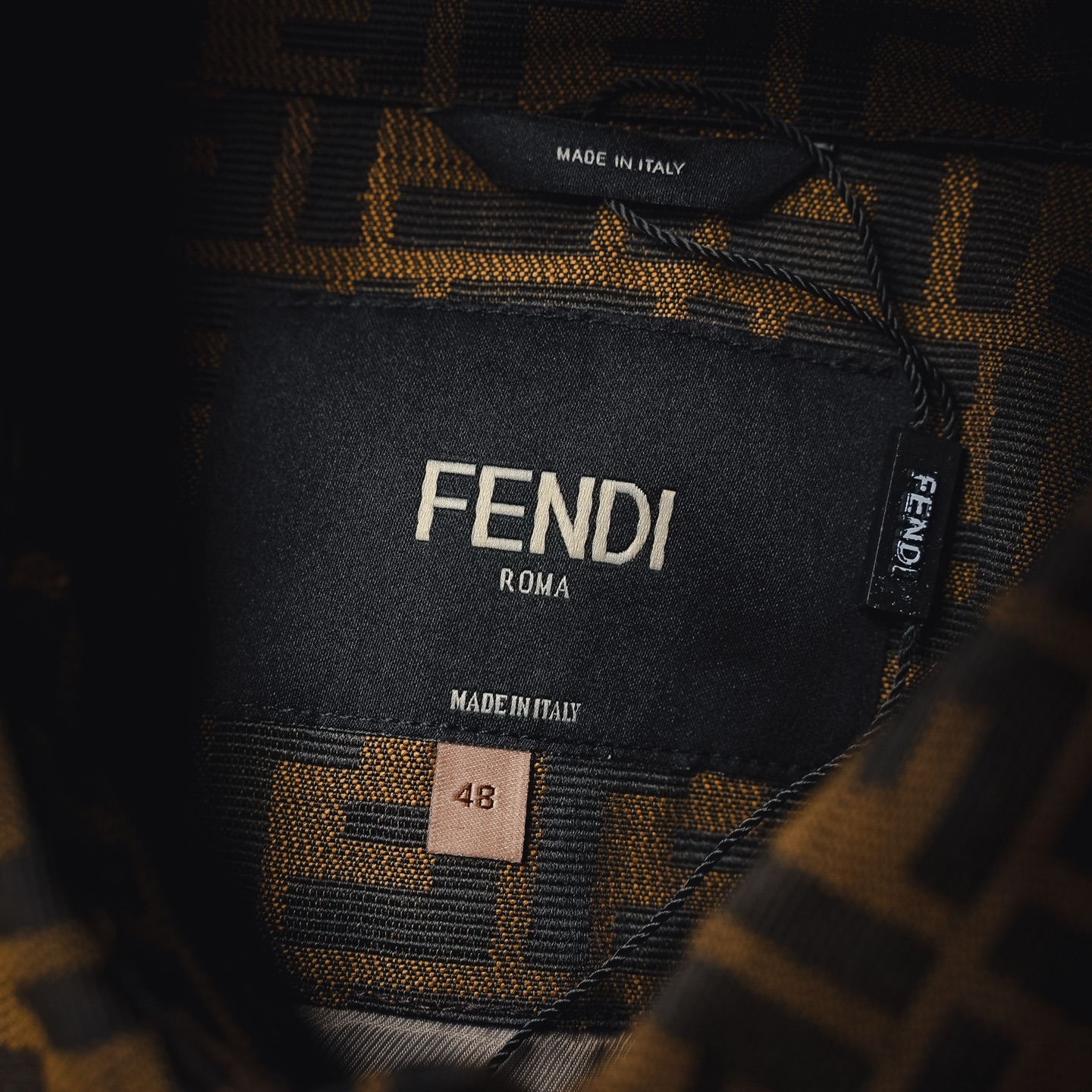 Fend all-over jacquard shirts