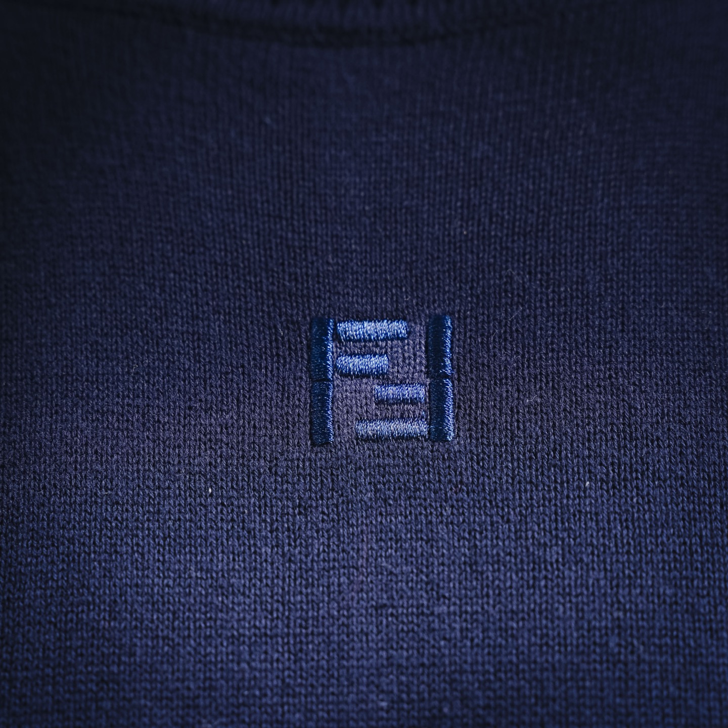 Fend embroidered knit t-shirt