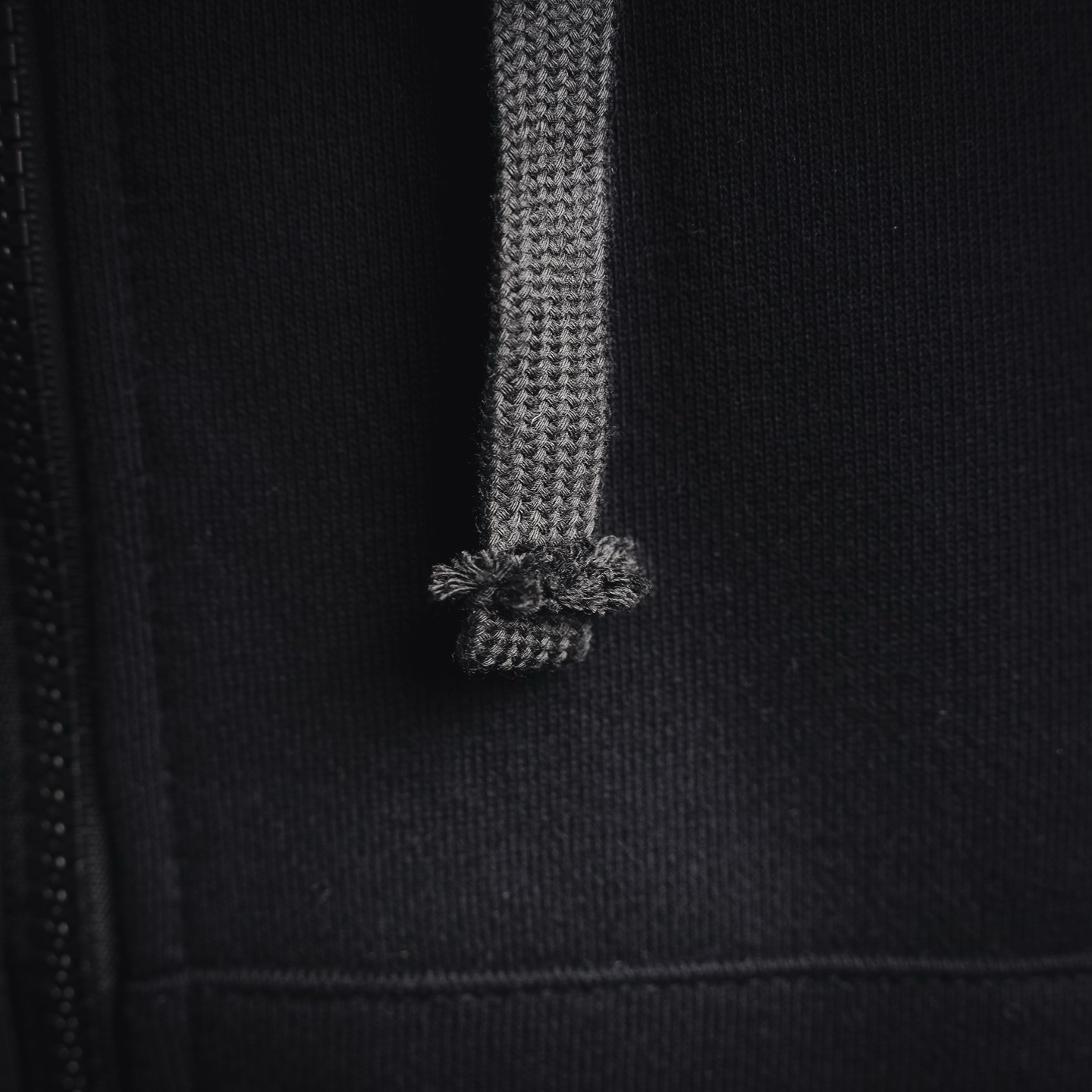 Stone zip-up cardigan hoodie