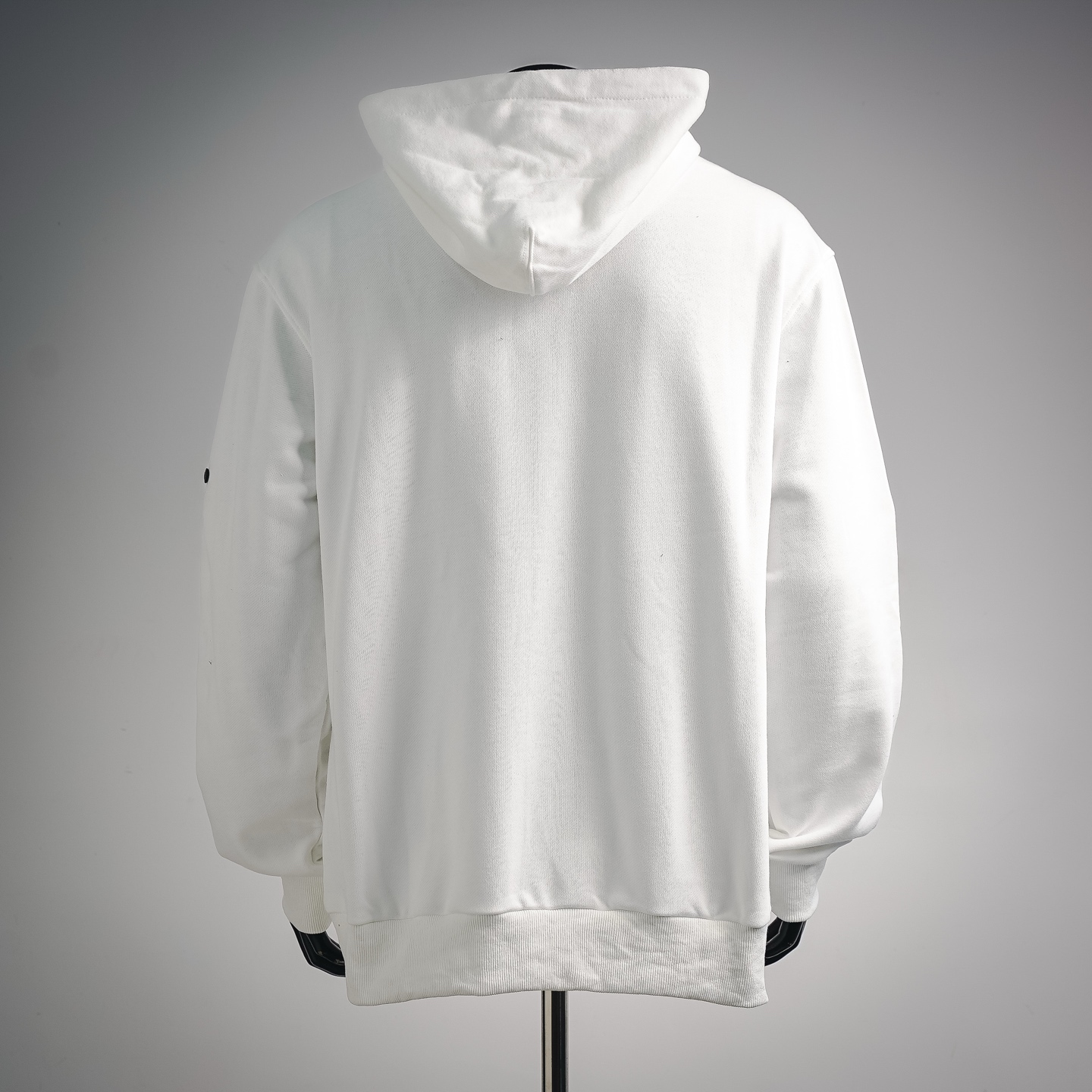 Stone logo badge hoodie