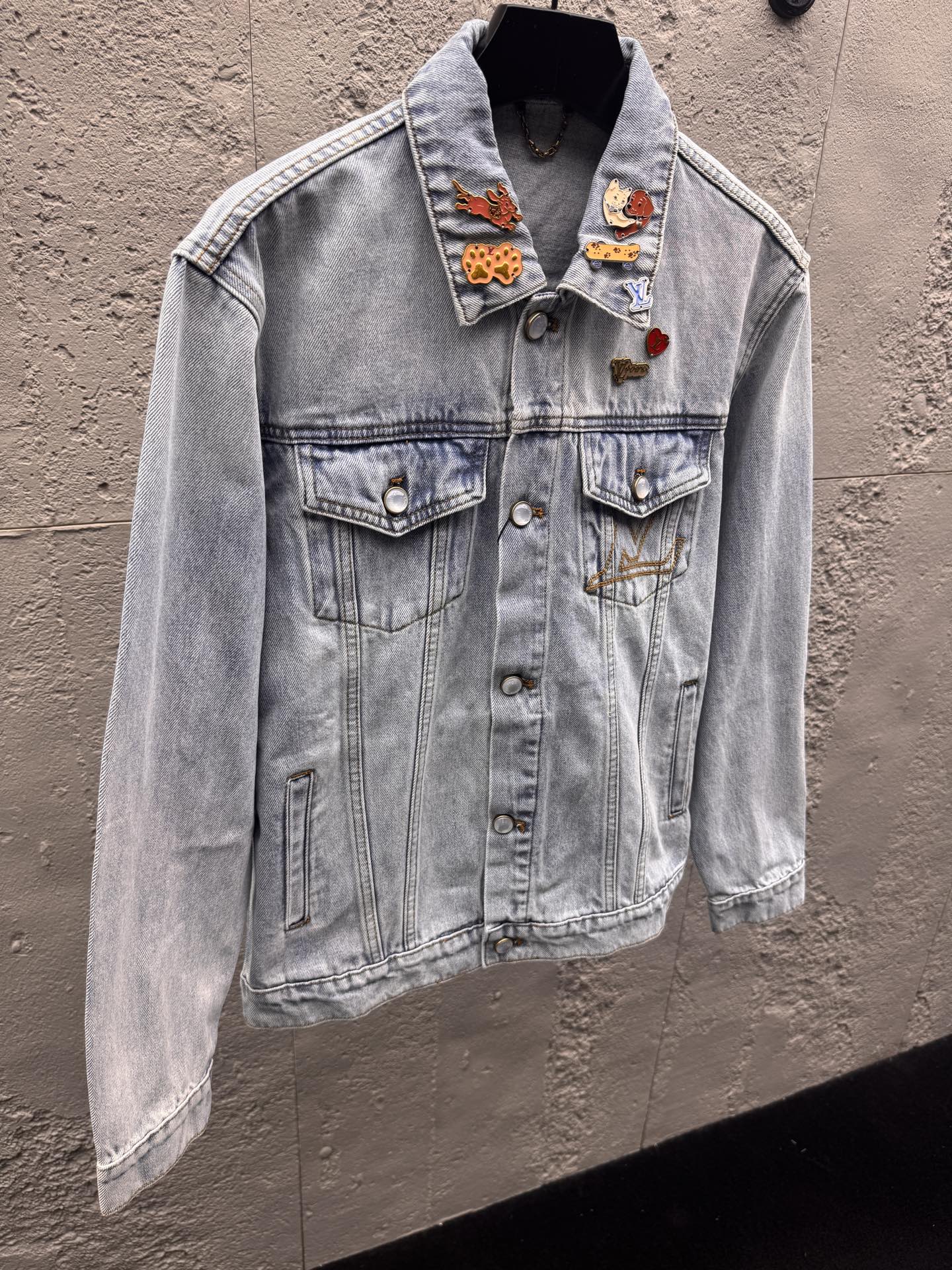 Louis distressed embroidered jacket