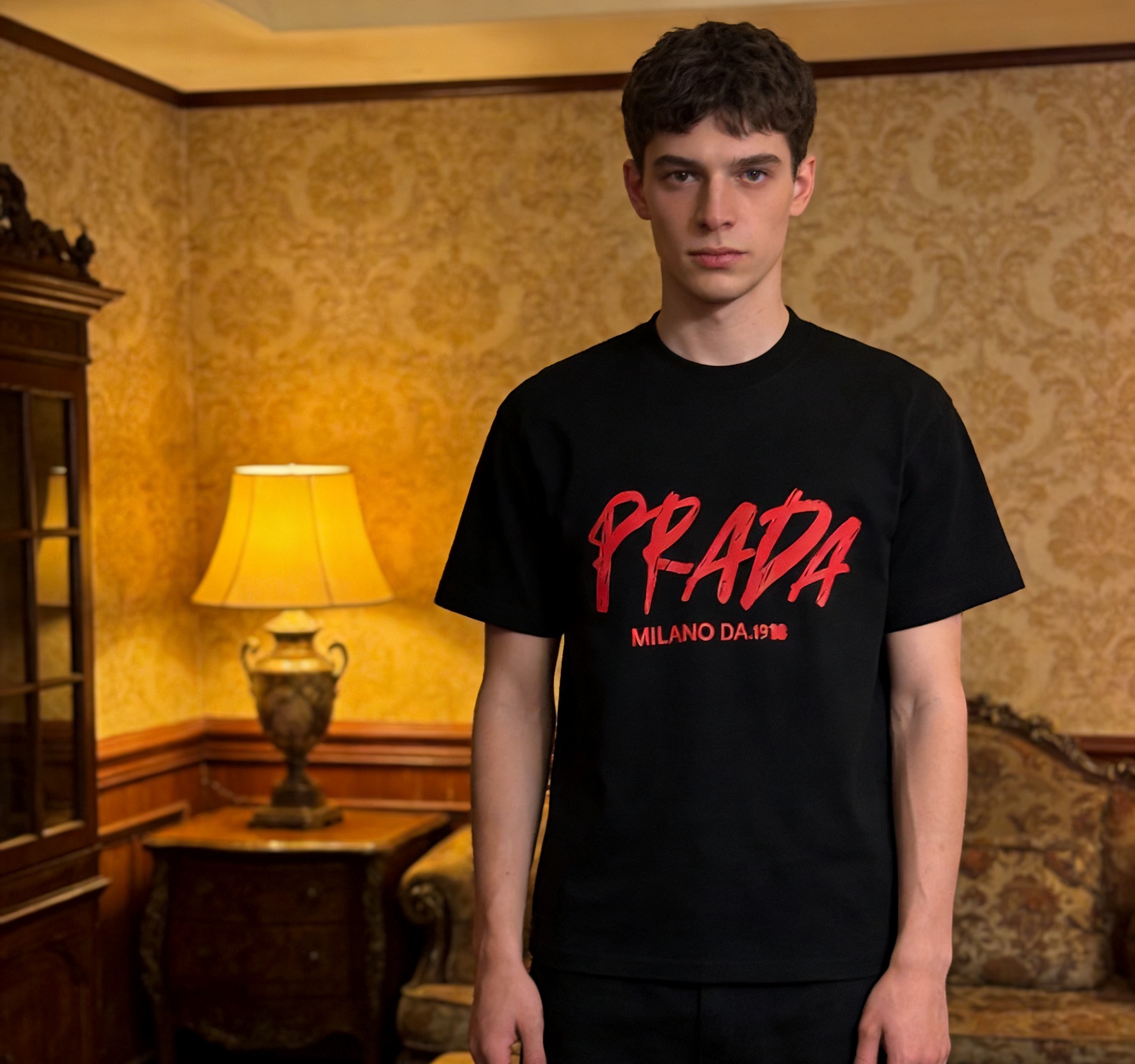 Pra letter printed t-shirt