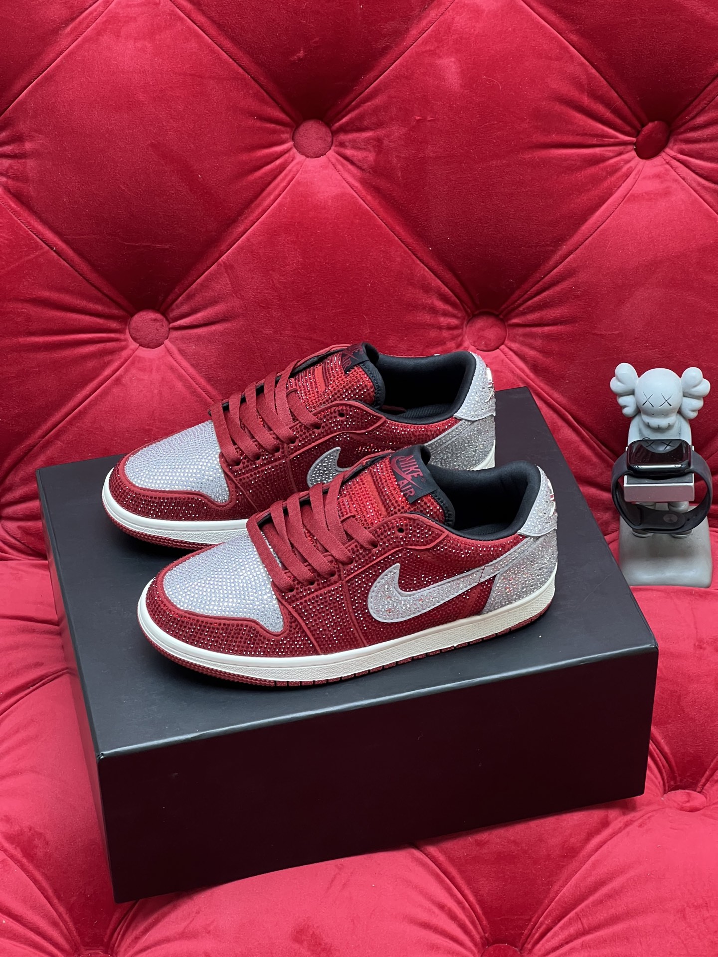 Air rhinestone sneakers