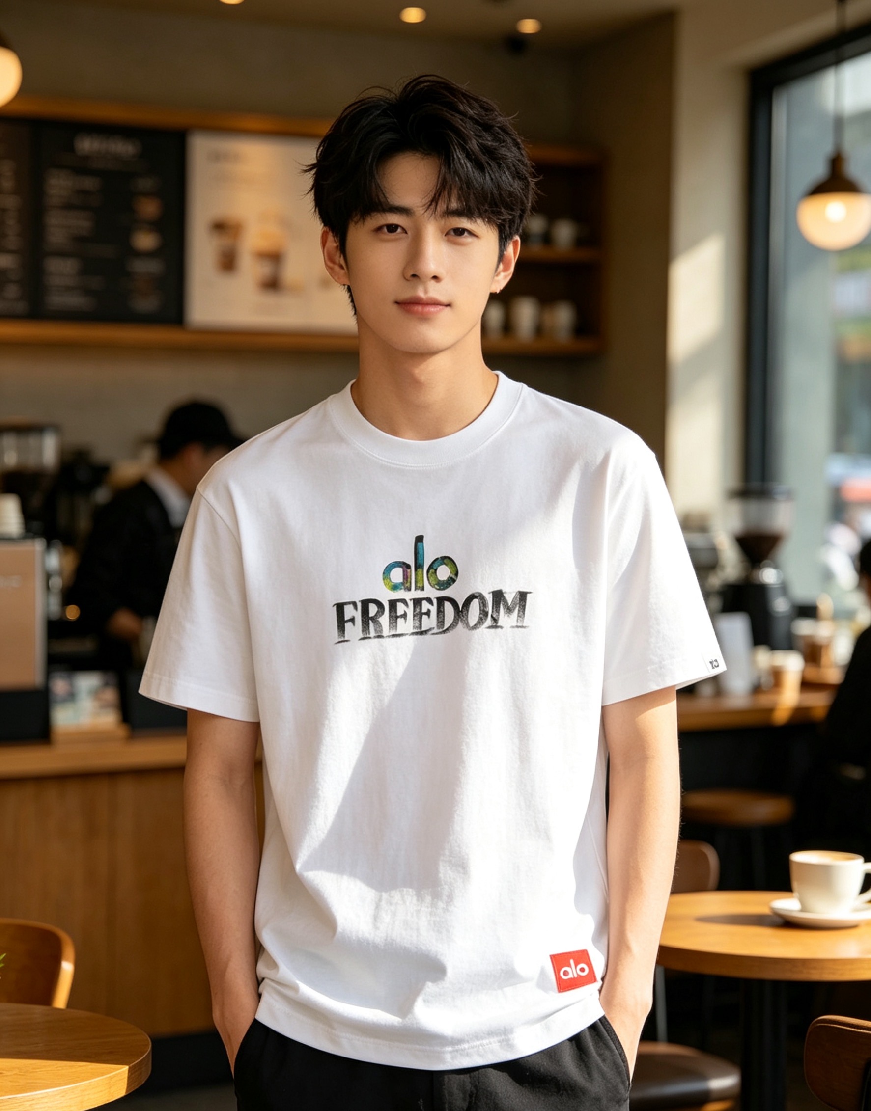 Alo gradient printed t-shirt