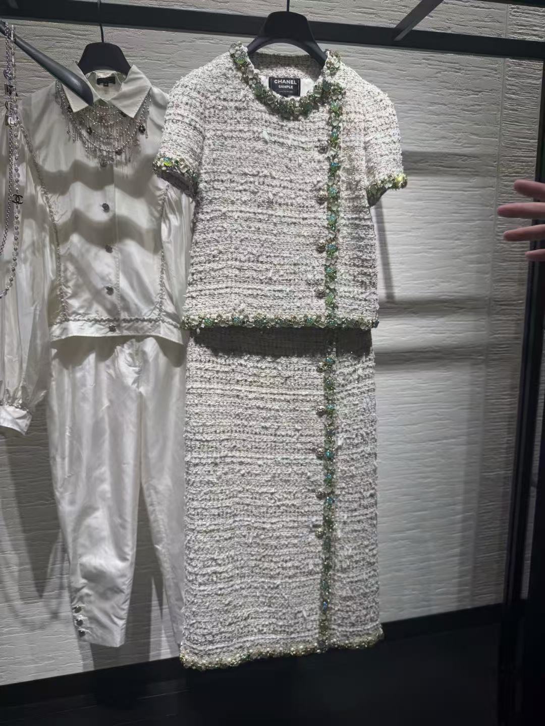 Chan 26ss woven skirt