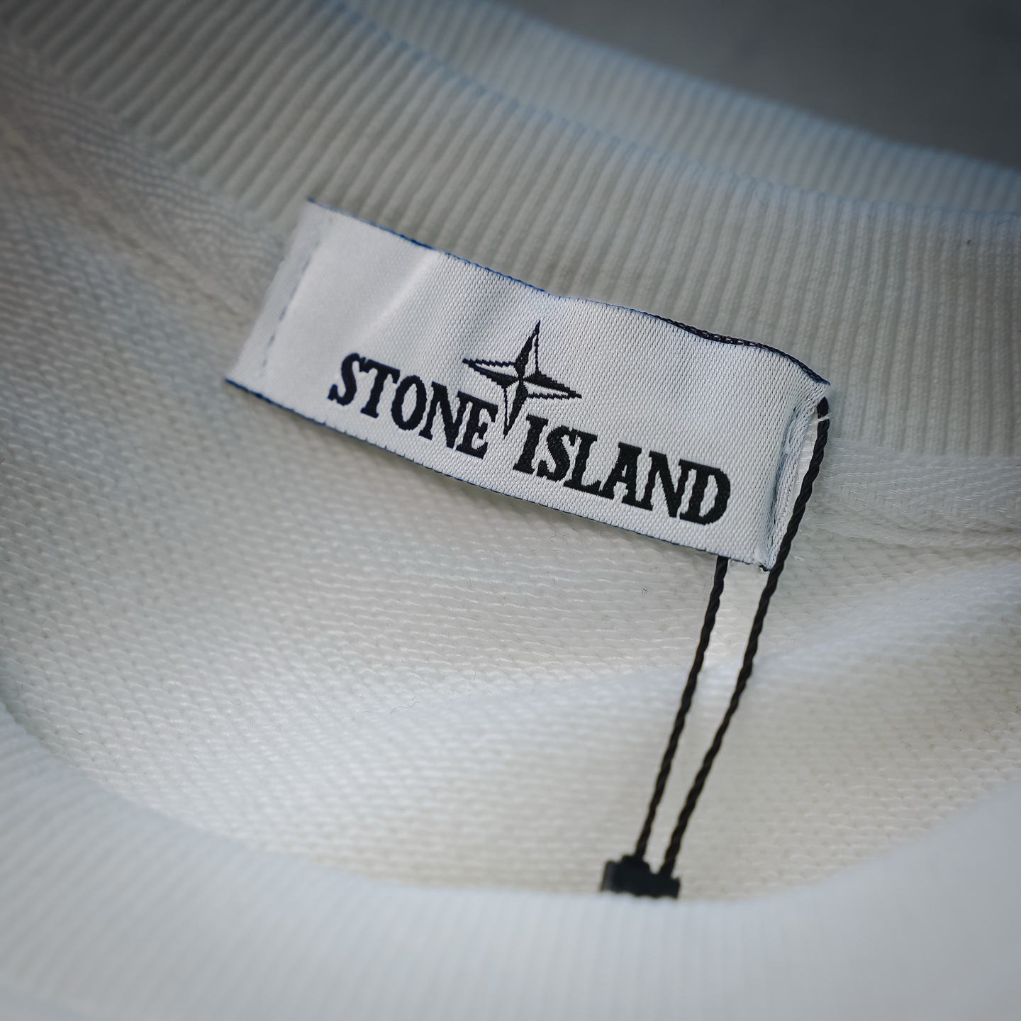 Stone logo badge sweatshirt