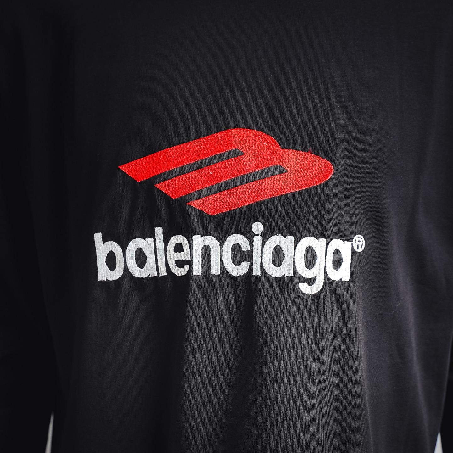 Balen letter embroidered sweatshirt