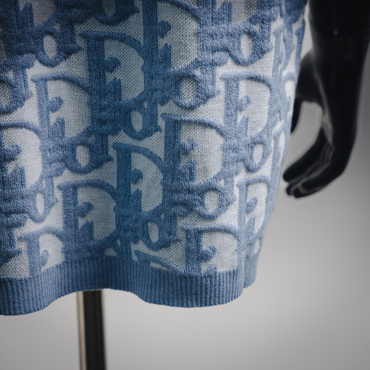 CD jacquard knit t-shirt