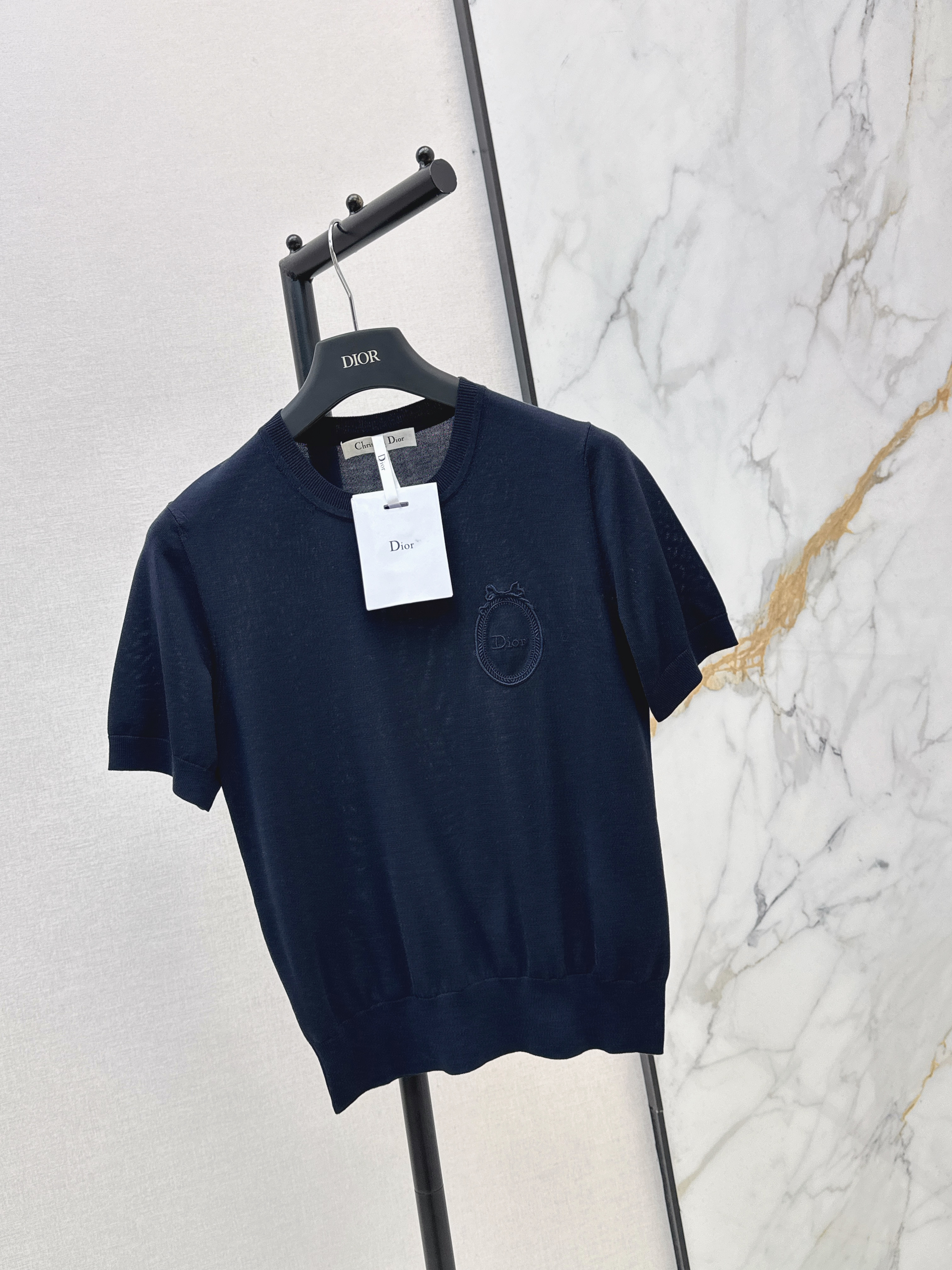 CD 26ss embroidery knit t-shirt