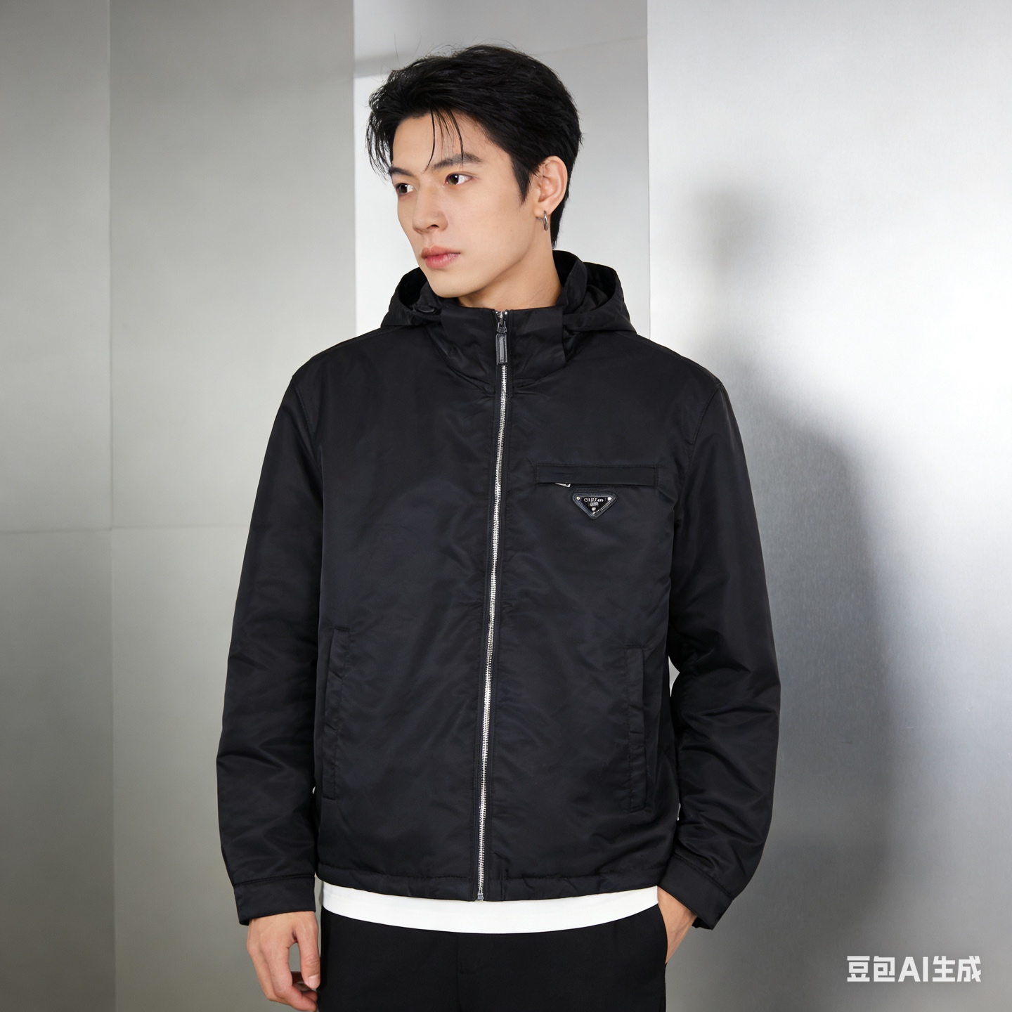 Pra zip-pocktes hooded jacket