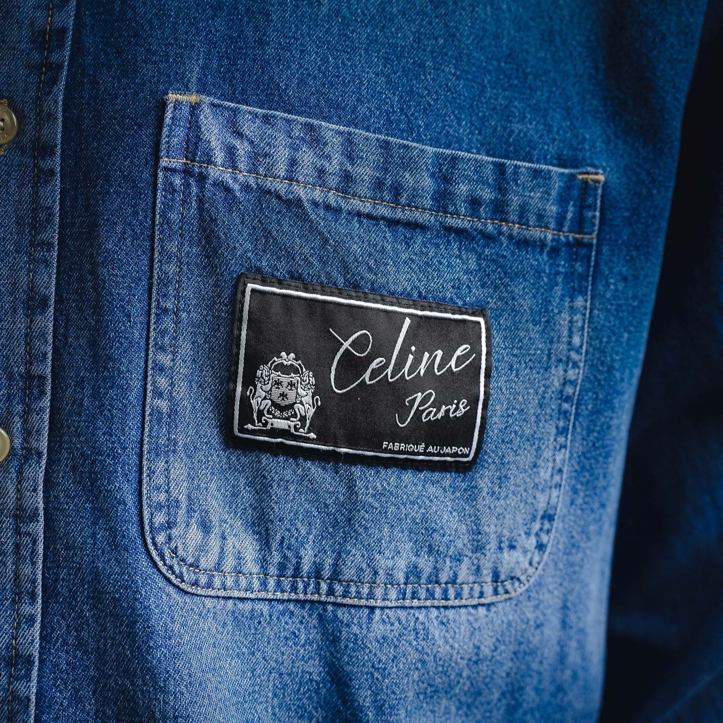 Cel washed relaxed shirt