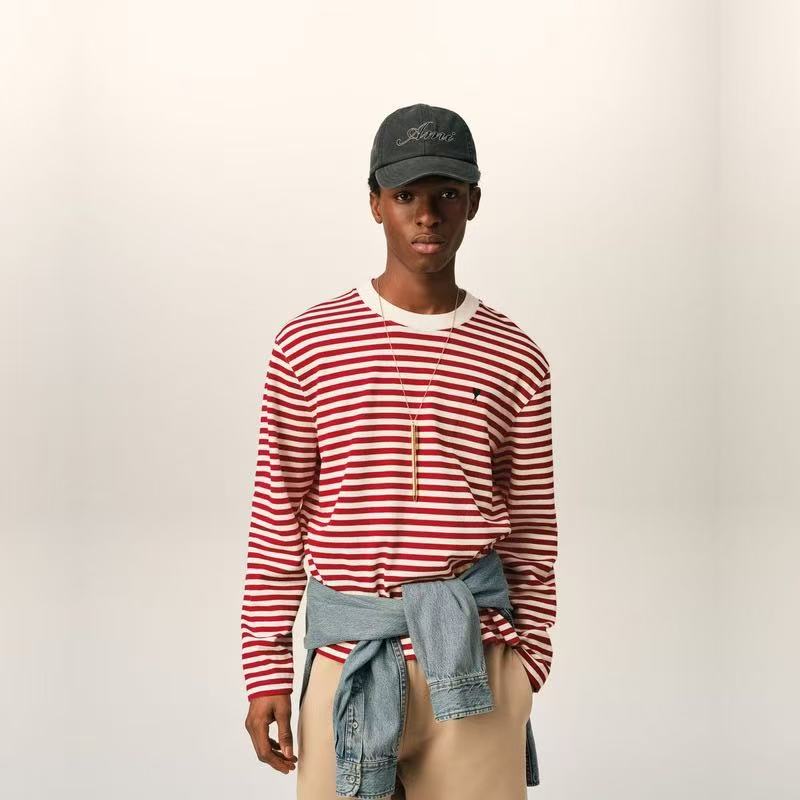 Ami striped knit sweatshirt