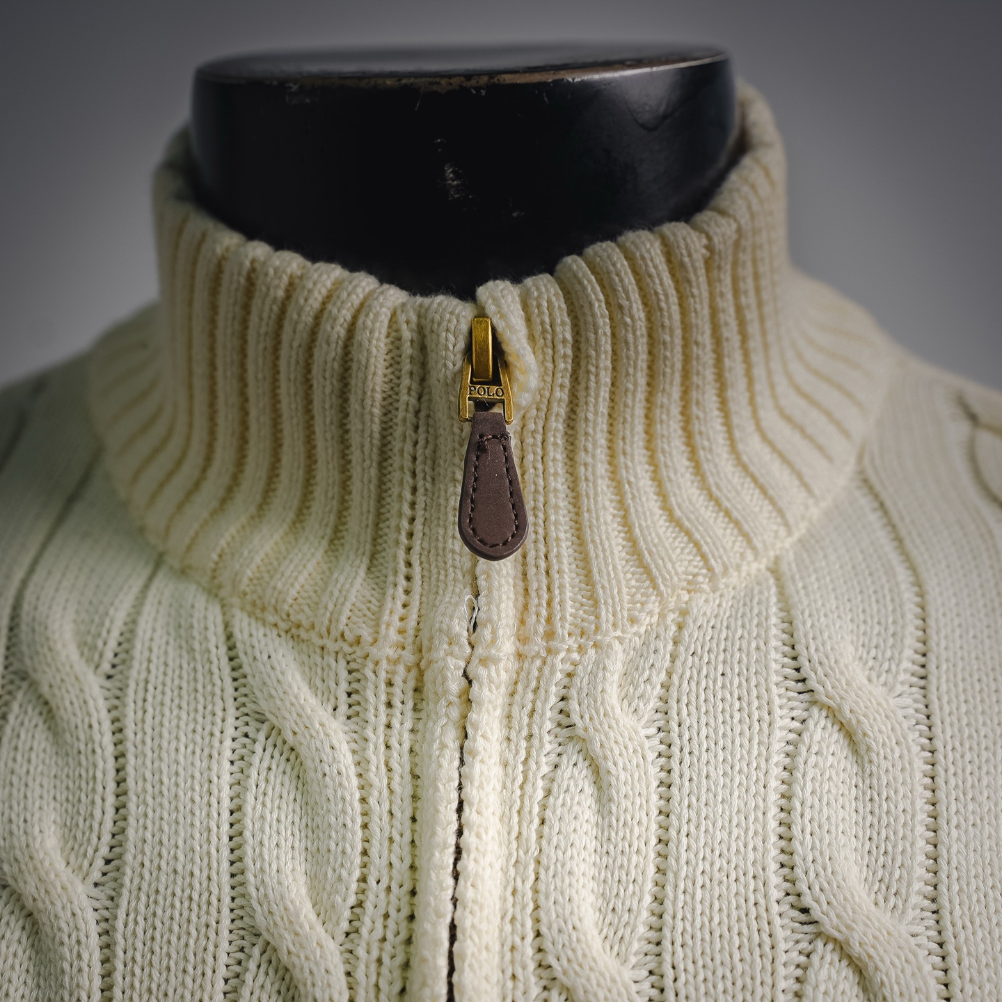 Ralph knit sweater zip-up jacket