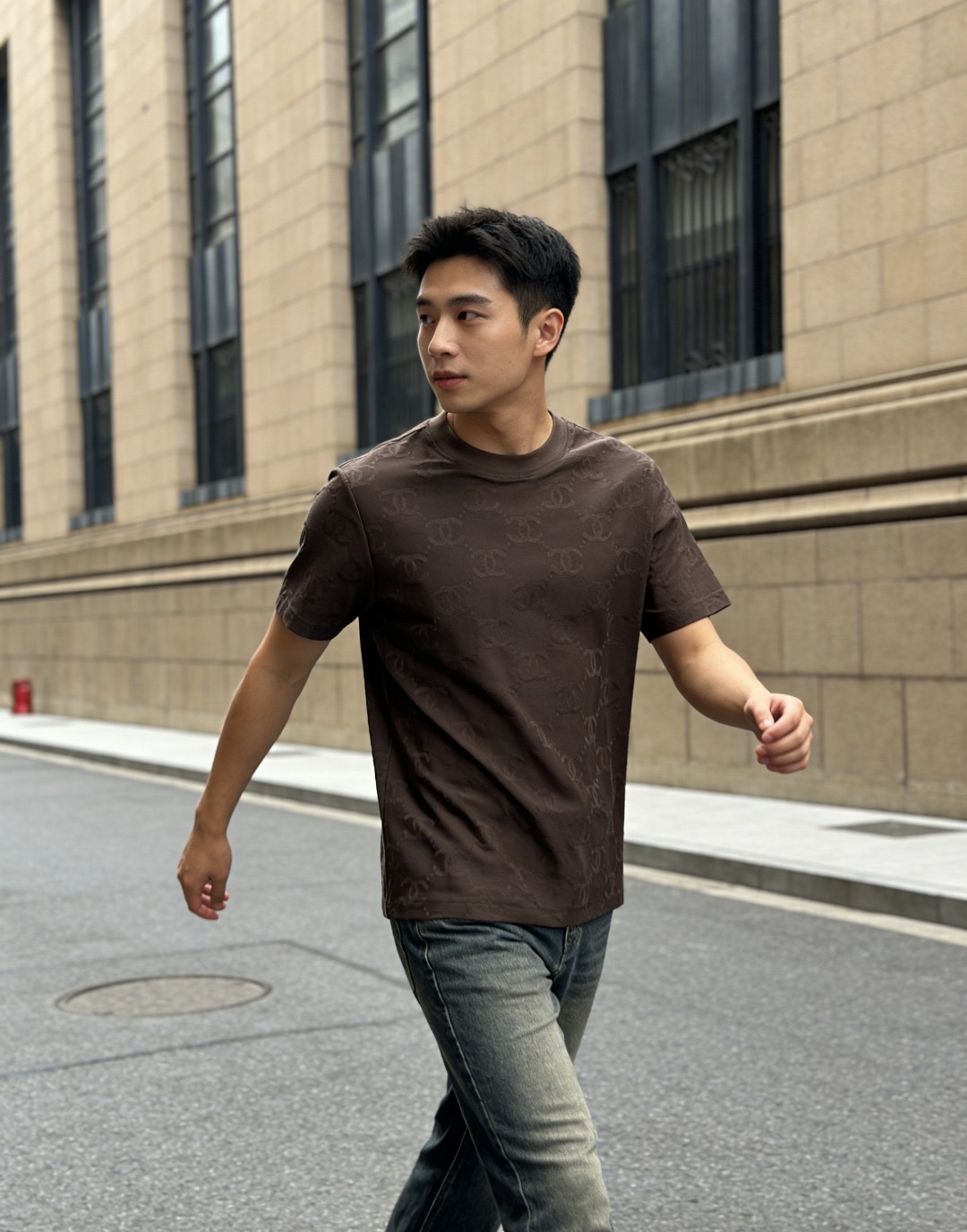 Chan jacquard t-shirt