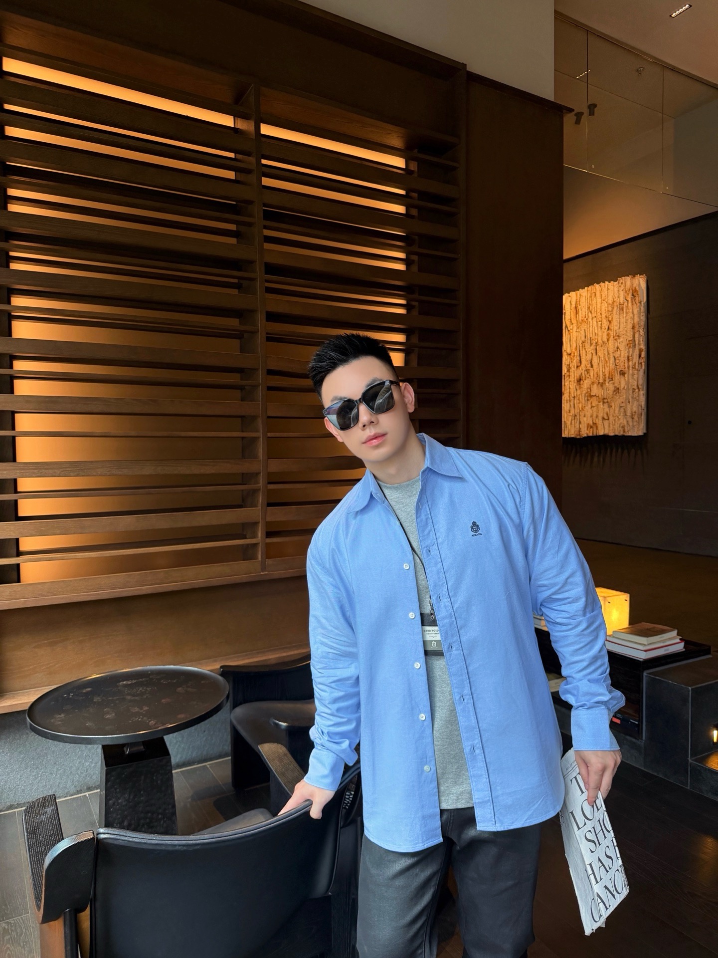 Pra embroidered long-sleeved shirts