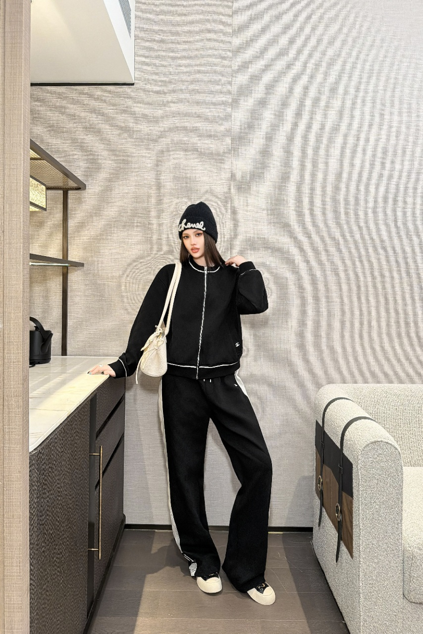 Chan 26fw casual jacket pants sets