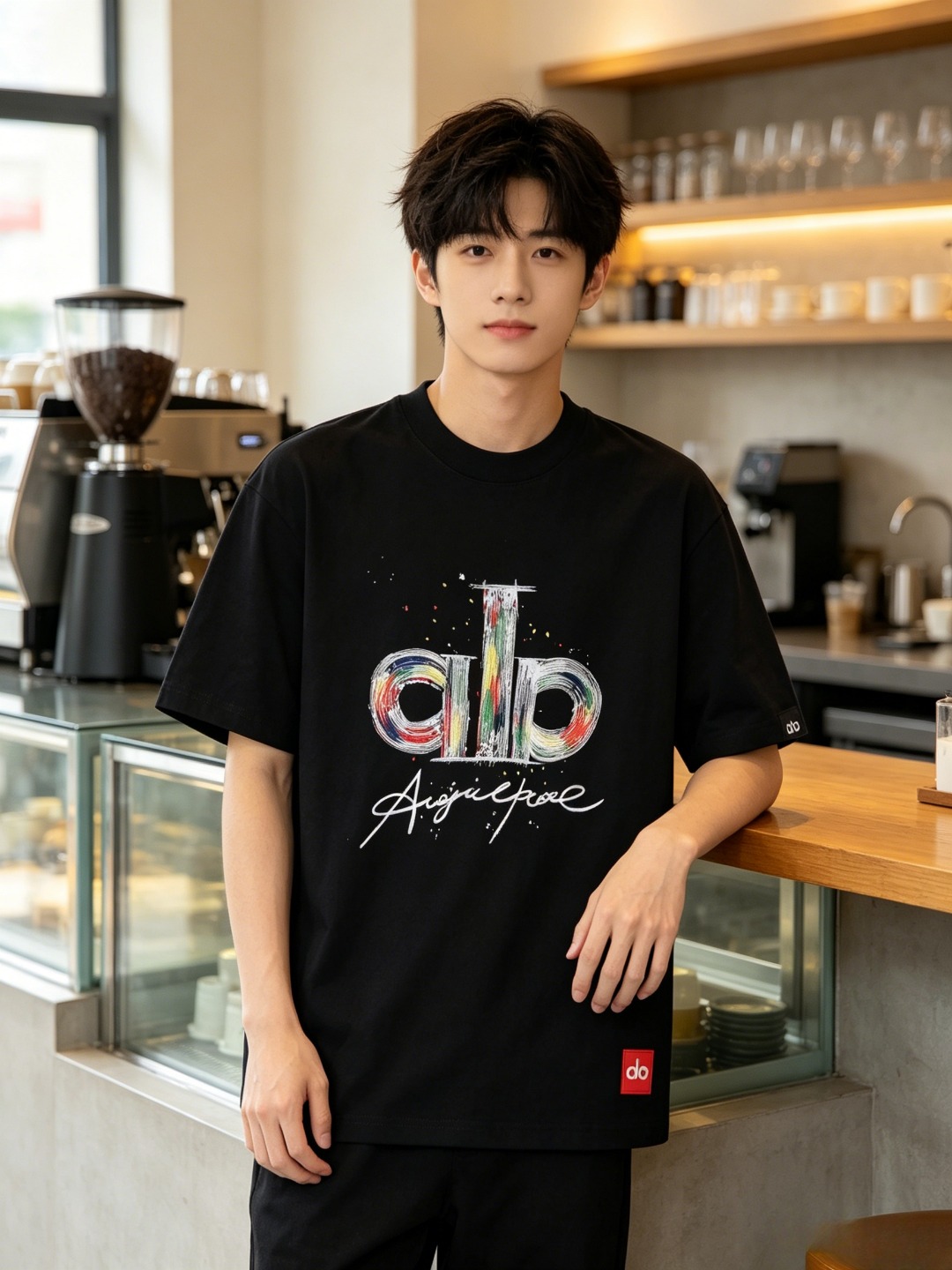Al graffiti-print t-shirt