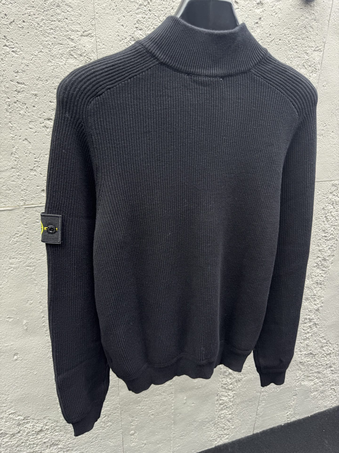Stone logo badge sweater