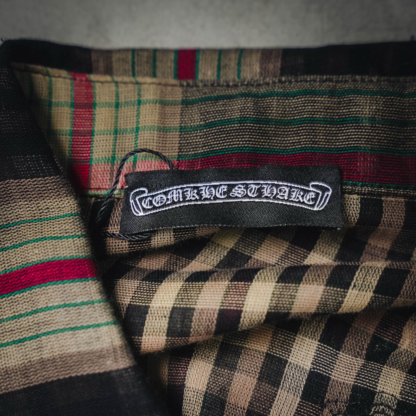 Chrome plaid long-sleeve shirts