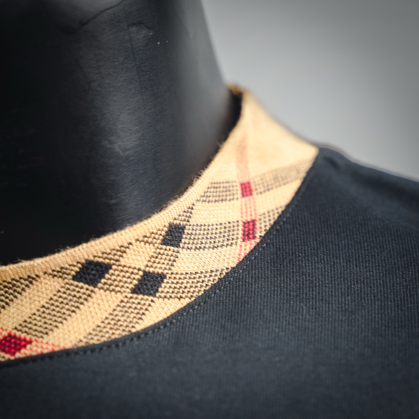 Bur plaid crew-neckt-shirt
