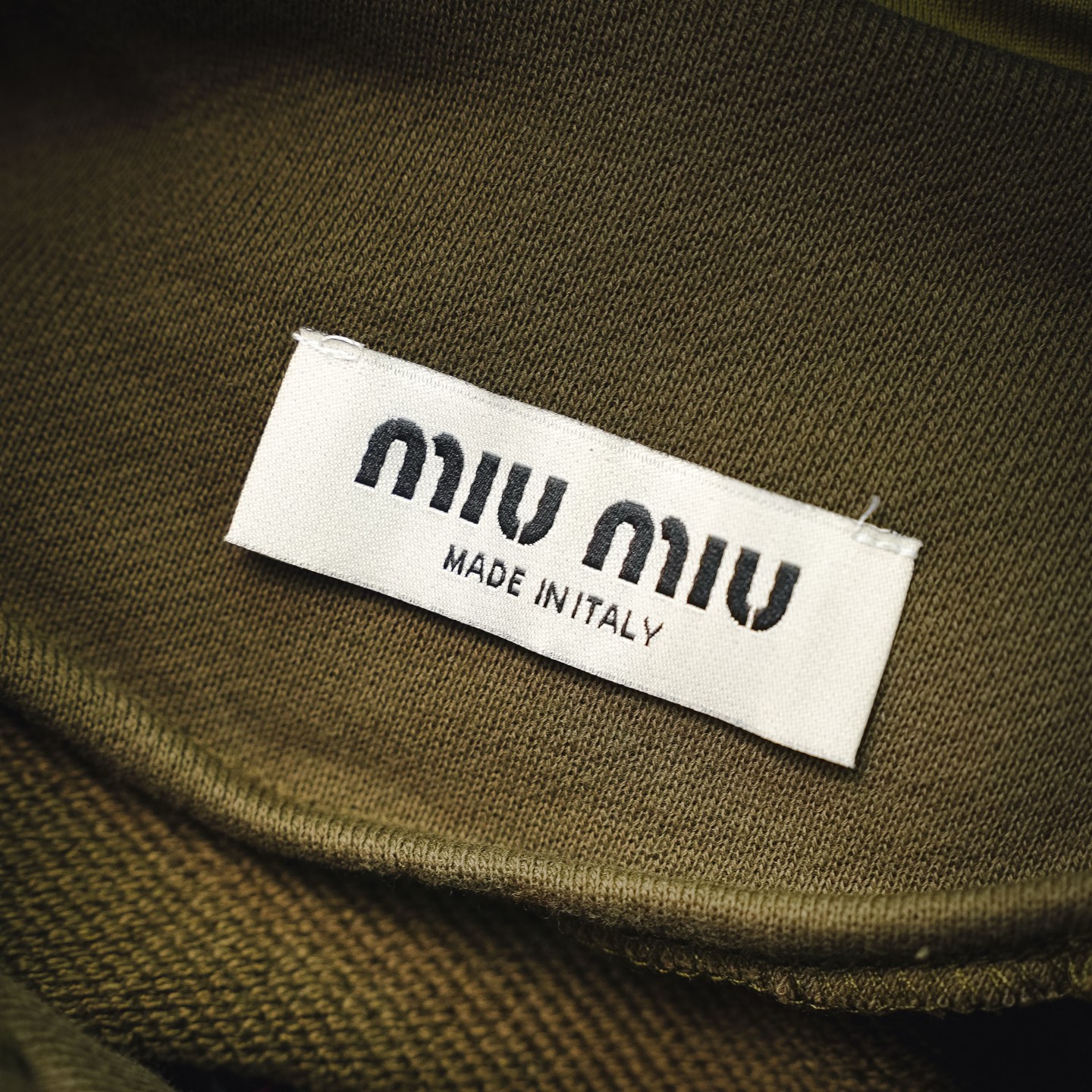 Miu emboosed hooded jacket