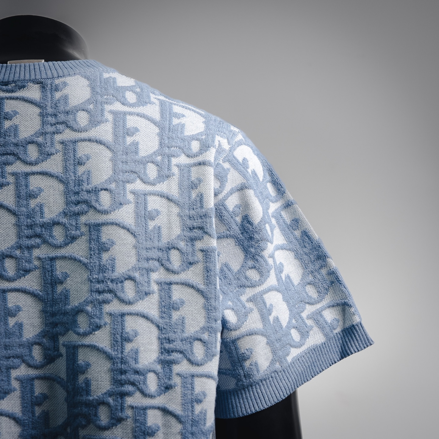 CD jacquard knit t-shirt