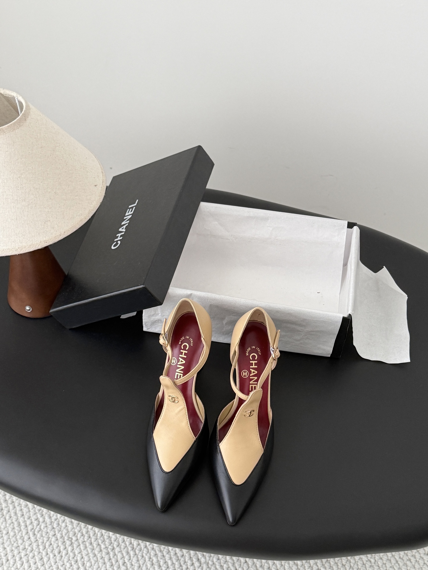 Chan 26P t-strap stilettoes