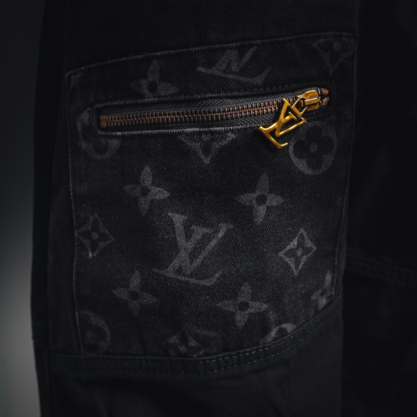 Louis wide-leg monogram jeans