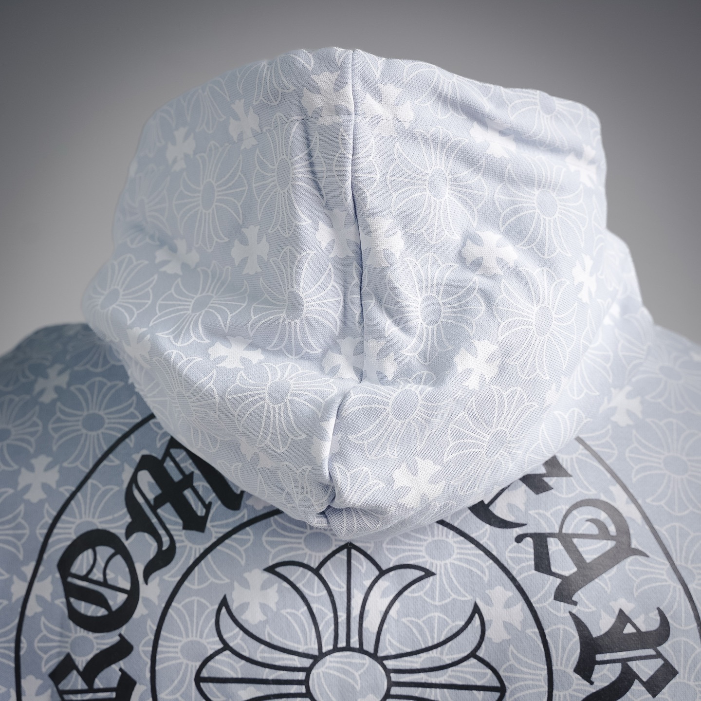 Chrome all-over zip-up jacket