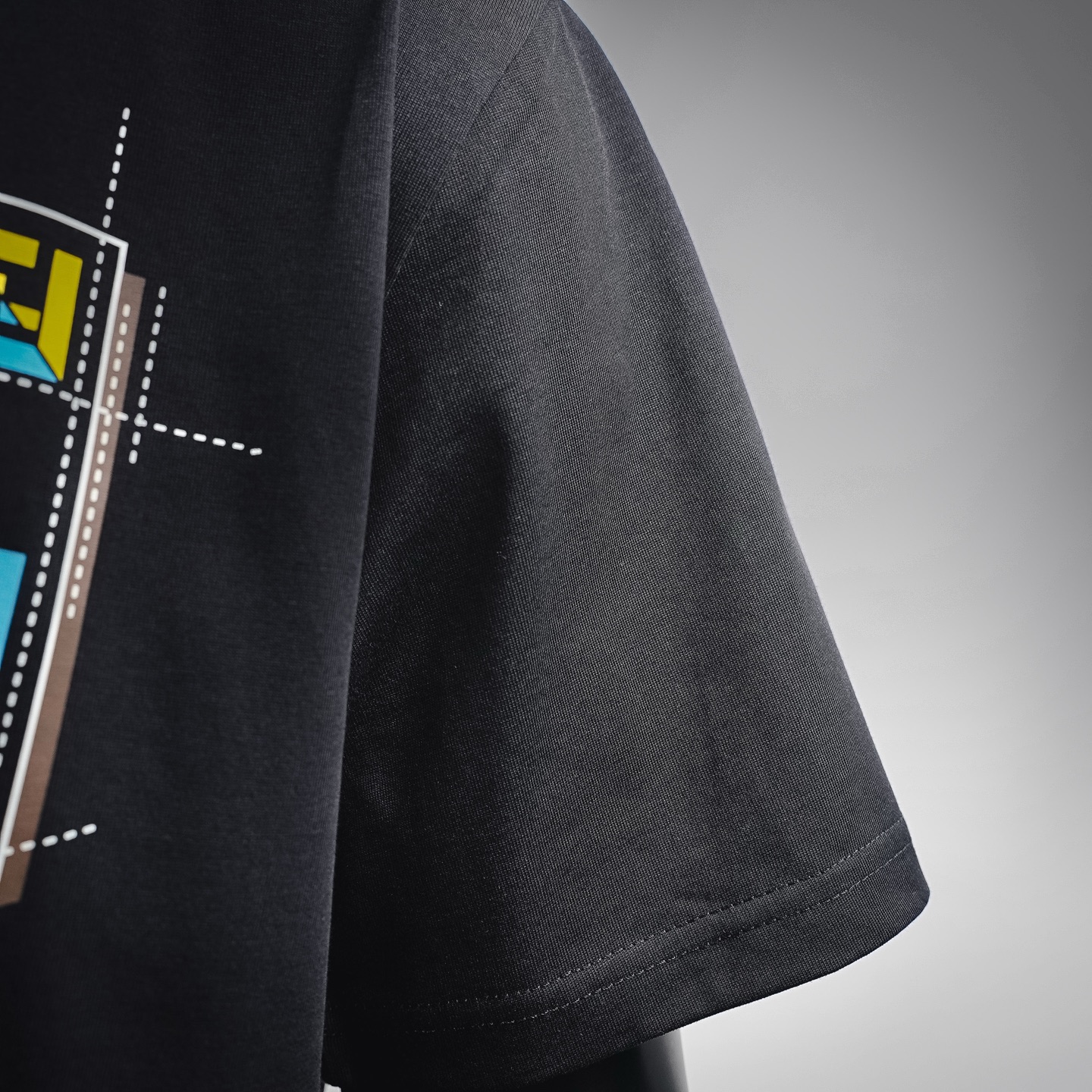 Fend pocket printed t-shirt