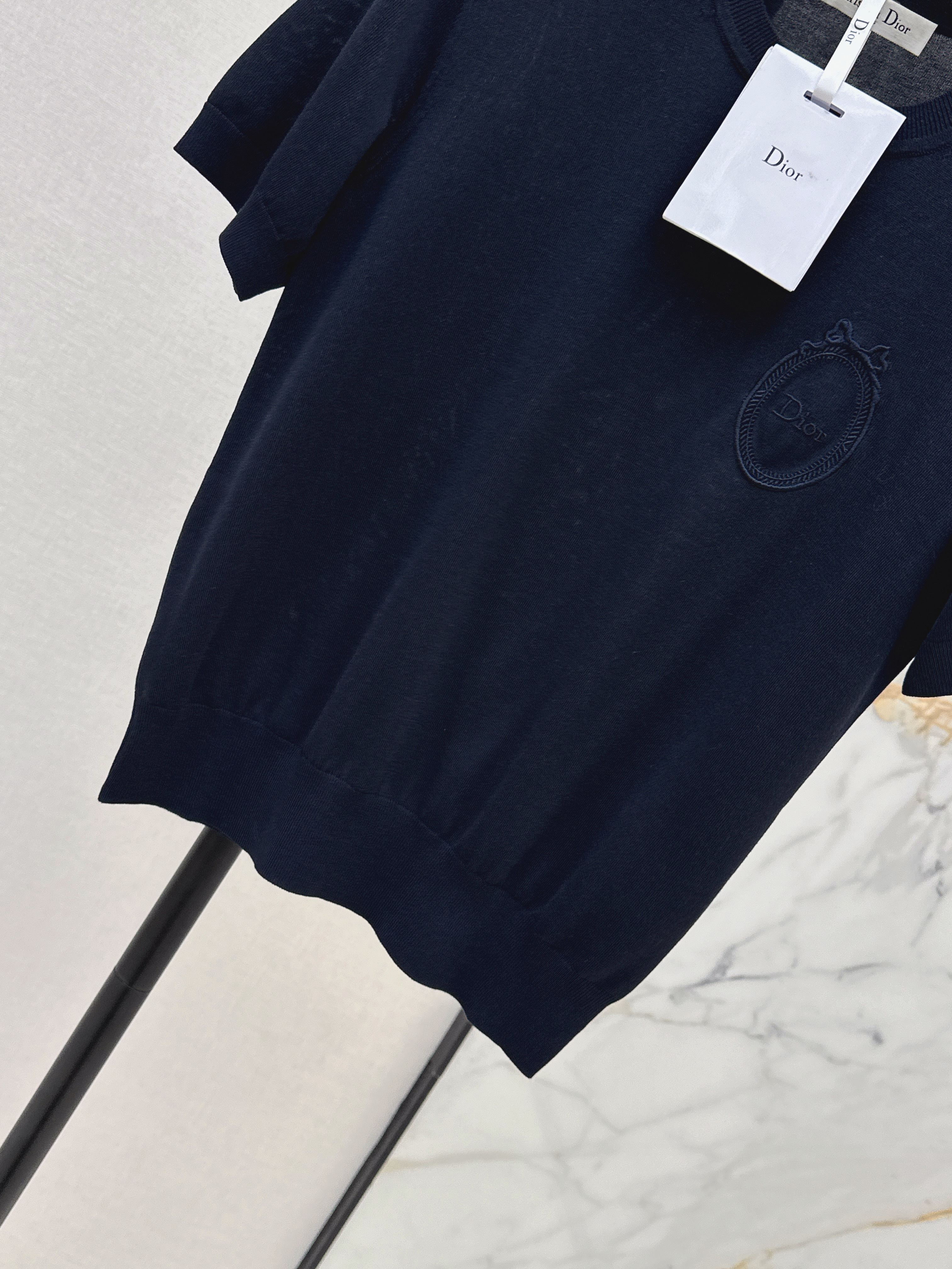 CD 26ss embroidery knit t-shirt