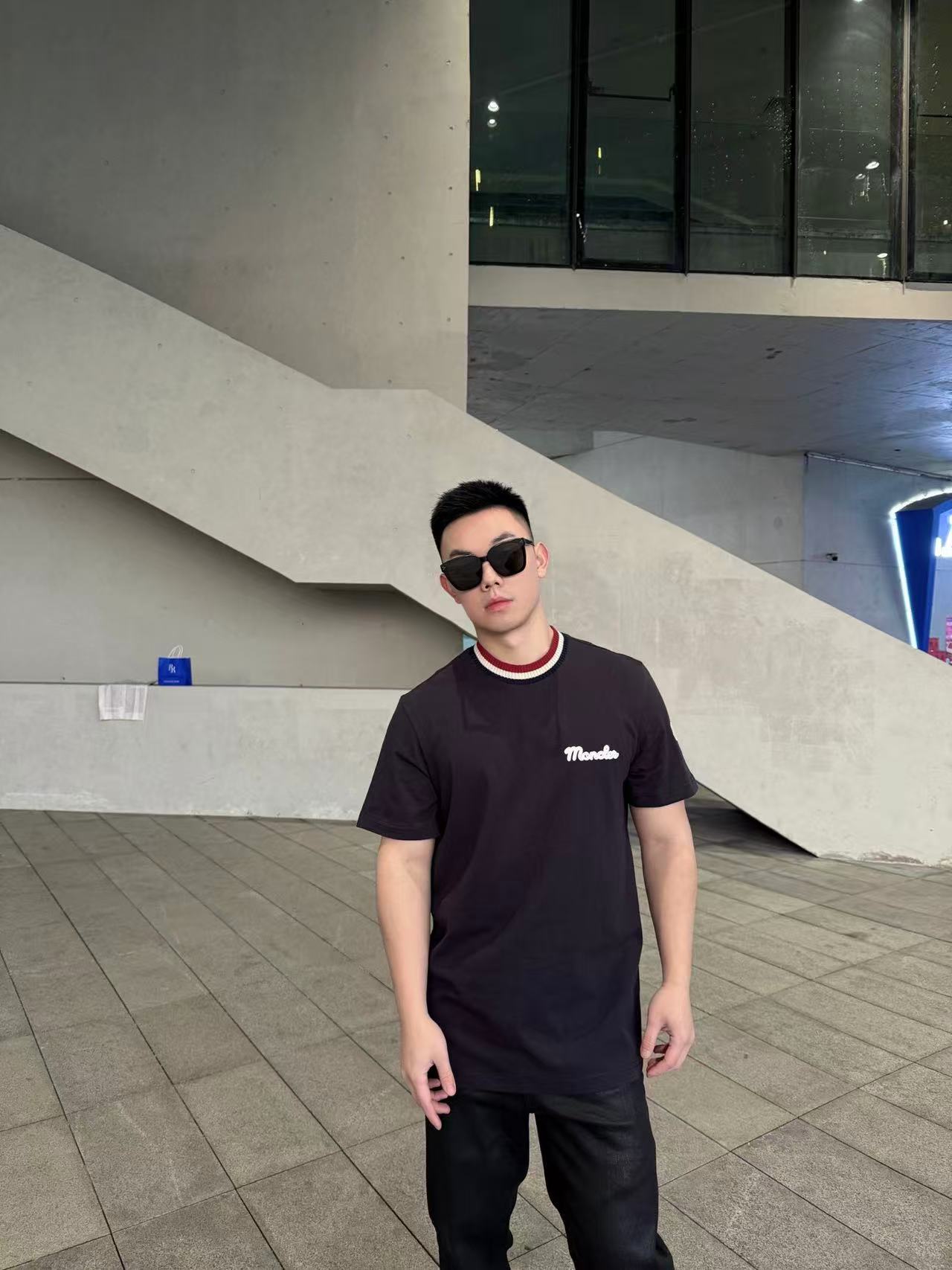 Mon embroidered knit t-shirt