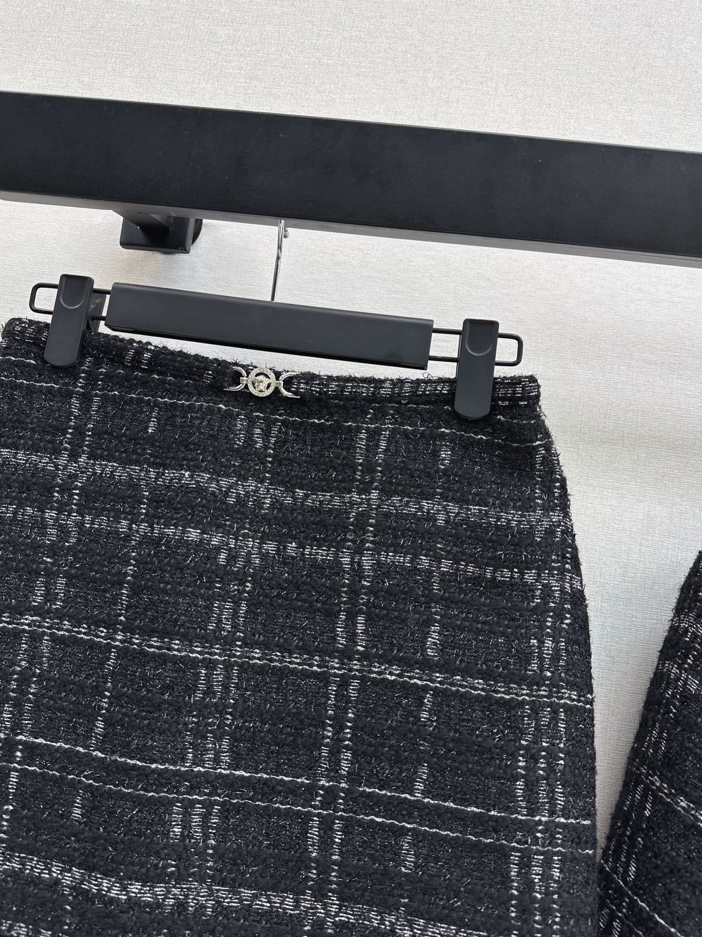 Ver 26fw check jackewt skirt sets