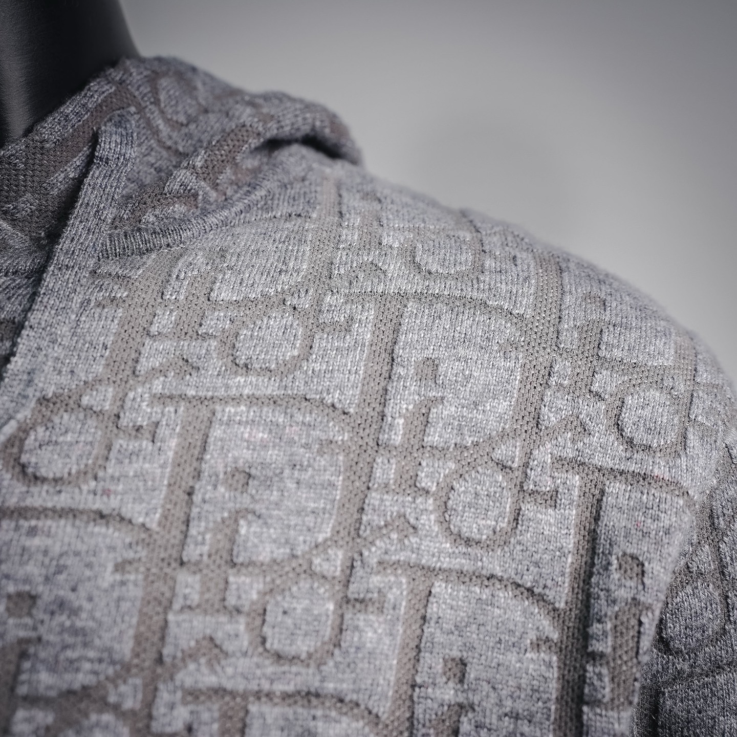 CD all-over jacquard coat