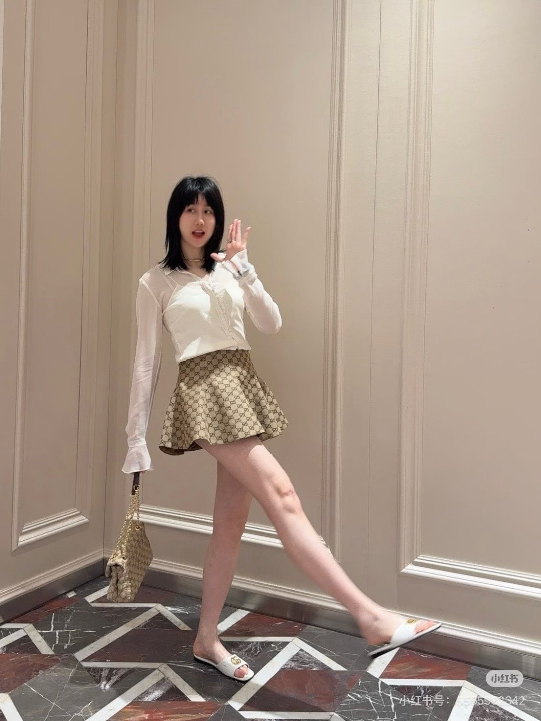 Guc 26ss mini skirt