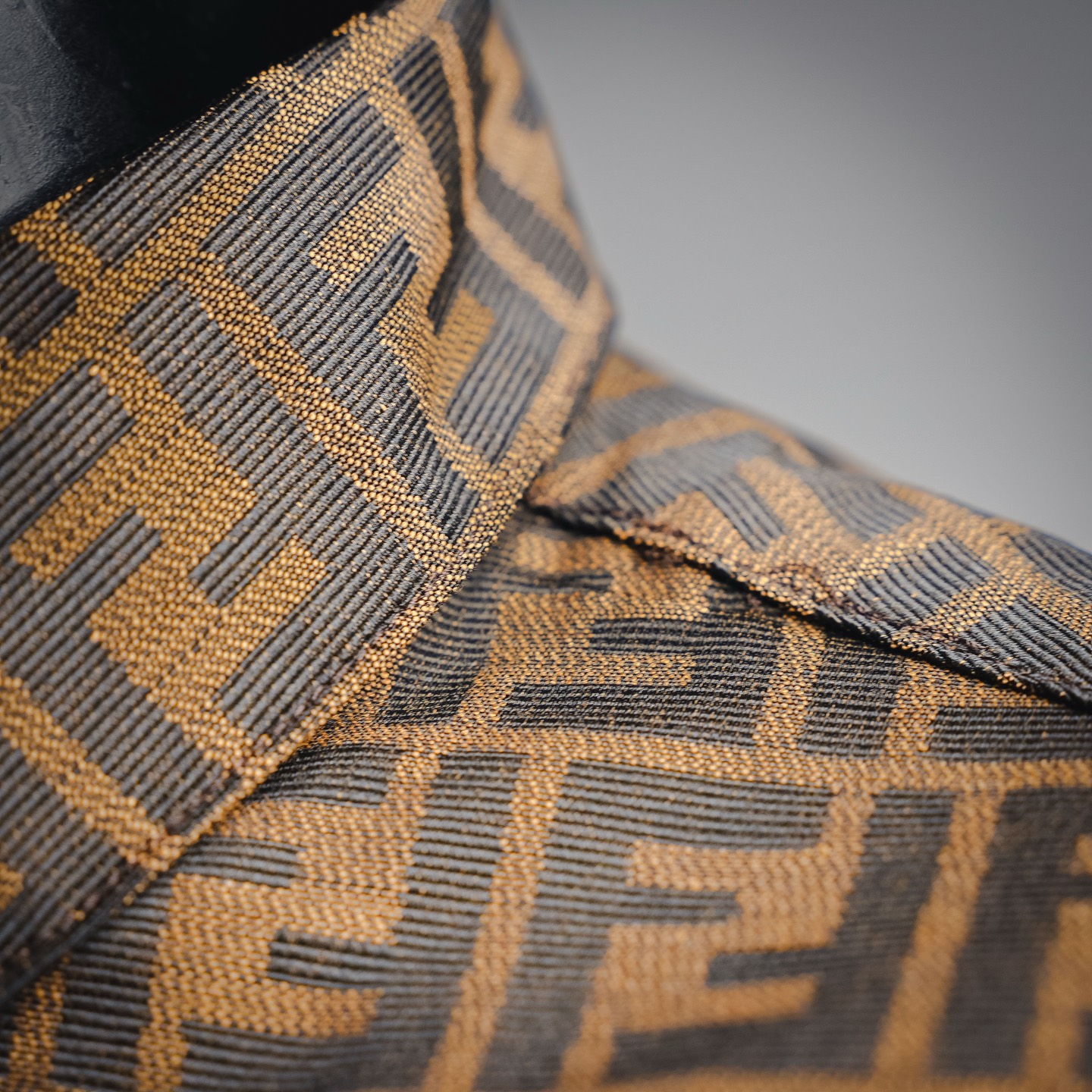 Fend all-over jacquard shirts