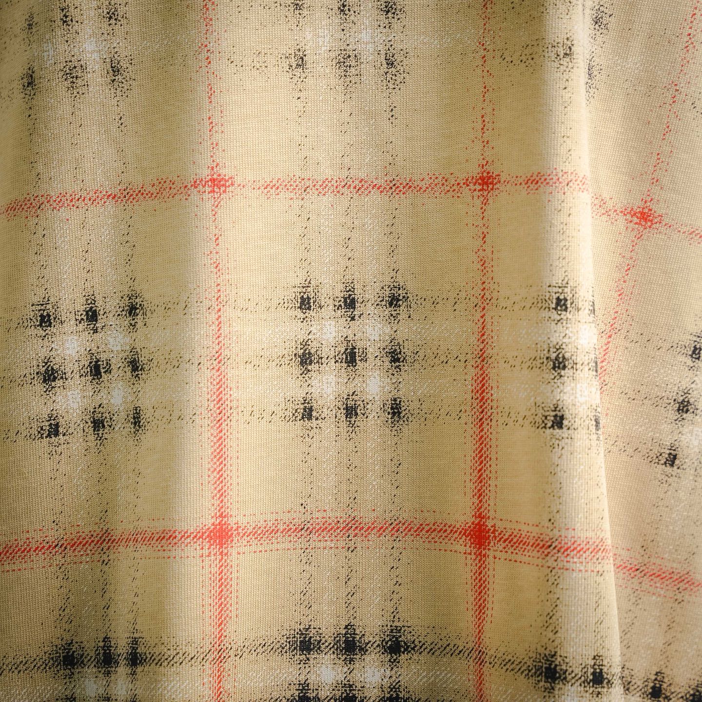 Bur gradient plaid t-shirt