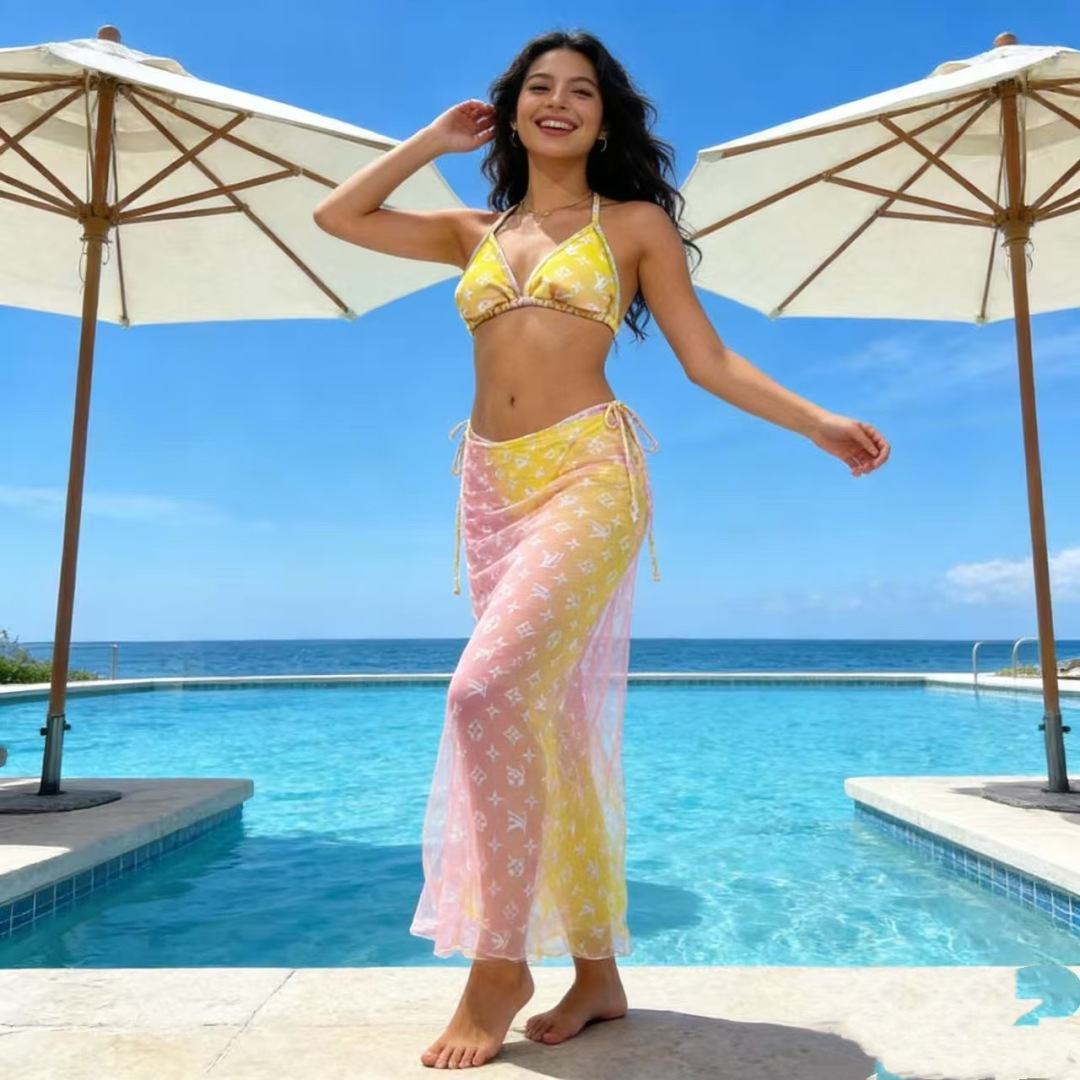 Loui bikini set& mesh skirt